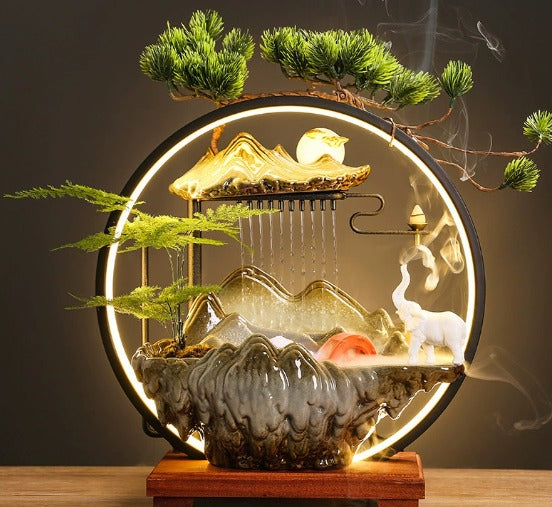 Harmony LED Waterfall Incense Fountain