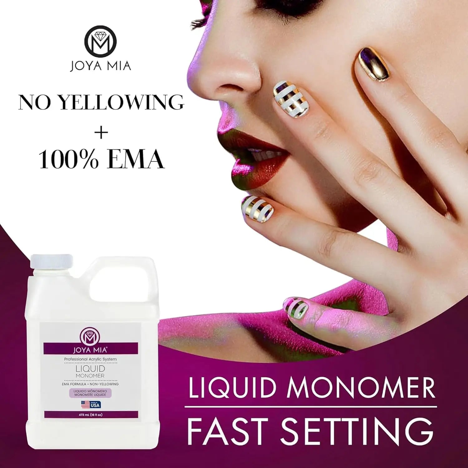 Joya Mia Fast setting EMA Liquid Monomer for Acrylic nails