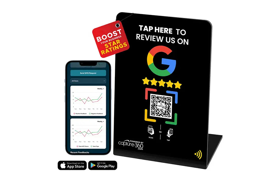 Google Review Stand by Capture 360