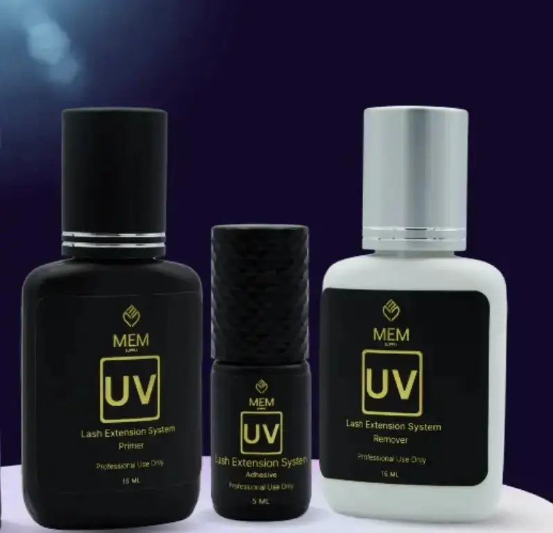 M.E.M UV Lash Extension System Adhesive, Primer & Remover