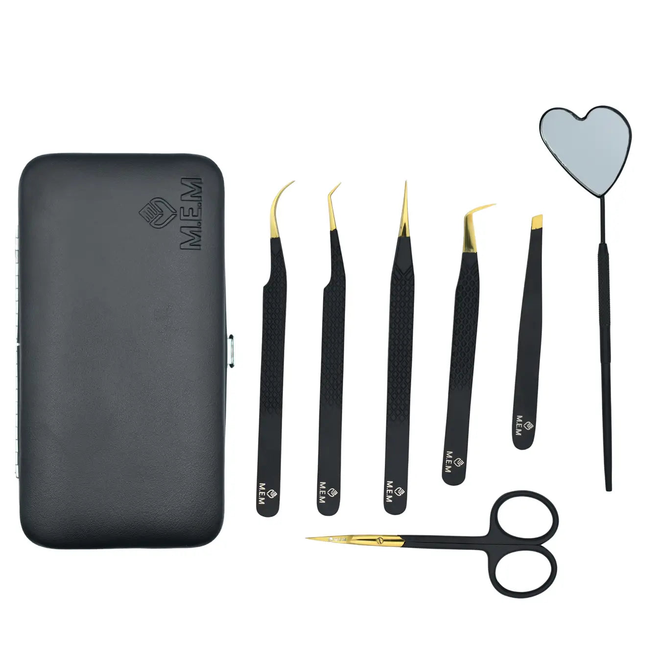 The Aura Collection Lash Tweezer Set – 8-Piece