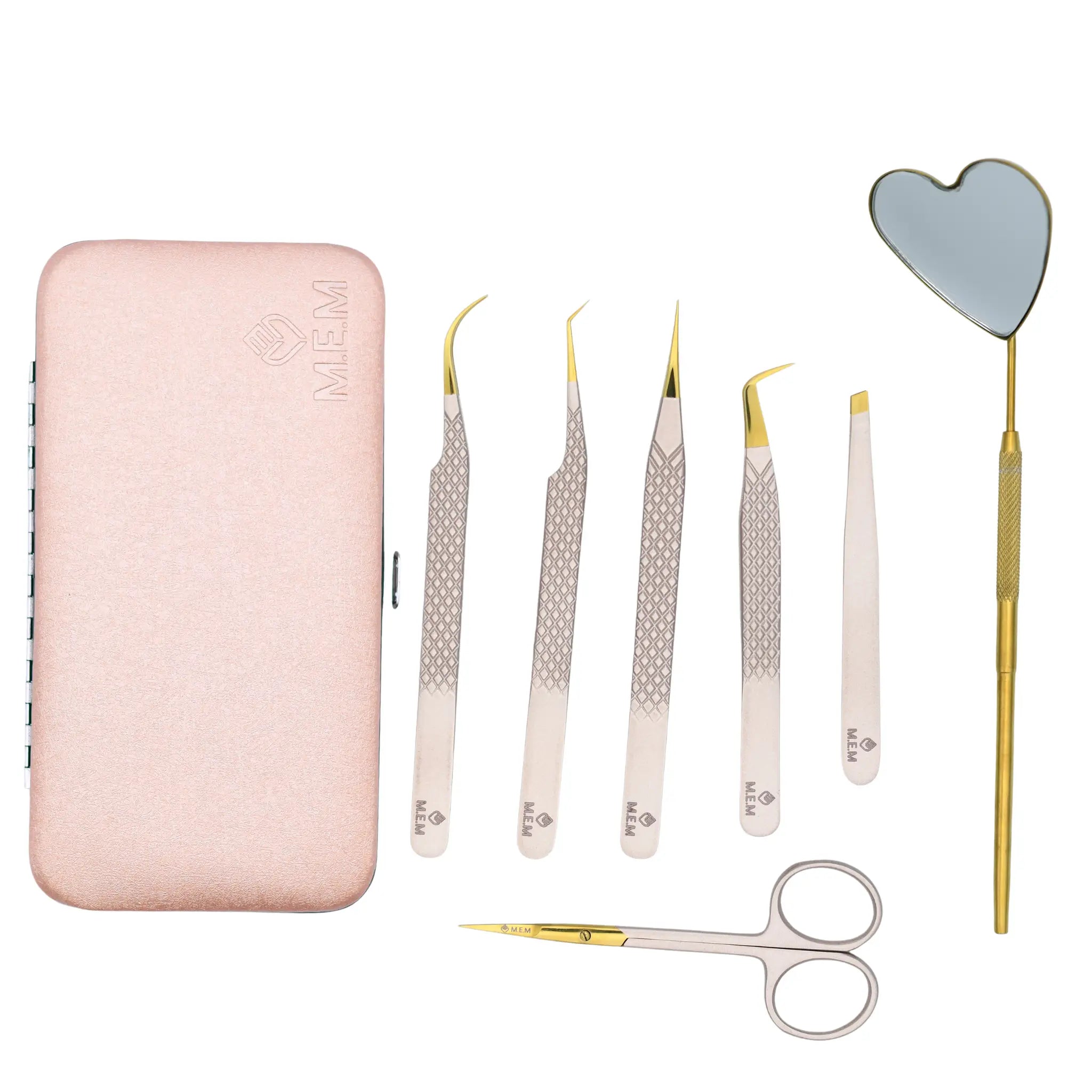 The Aura Collection Lash Tweezer Set – 8-Piece