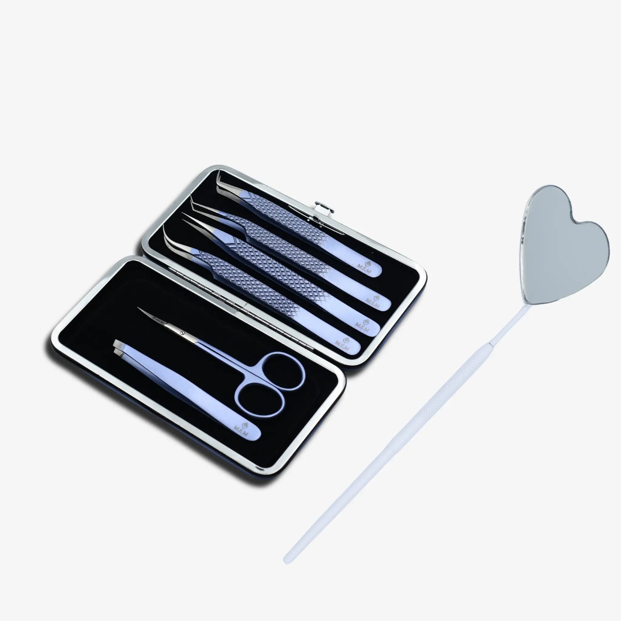 The Aura Collection Lash Tweezer Set – 8-Piece