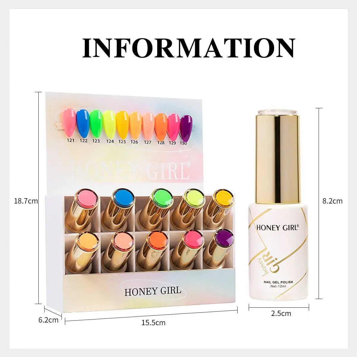 HONEY GIRL Gel Polish Set – 160 Colors - 12ml each