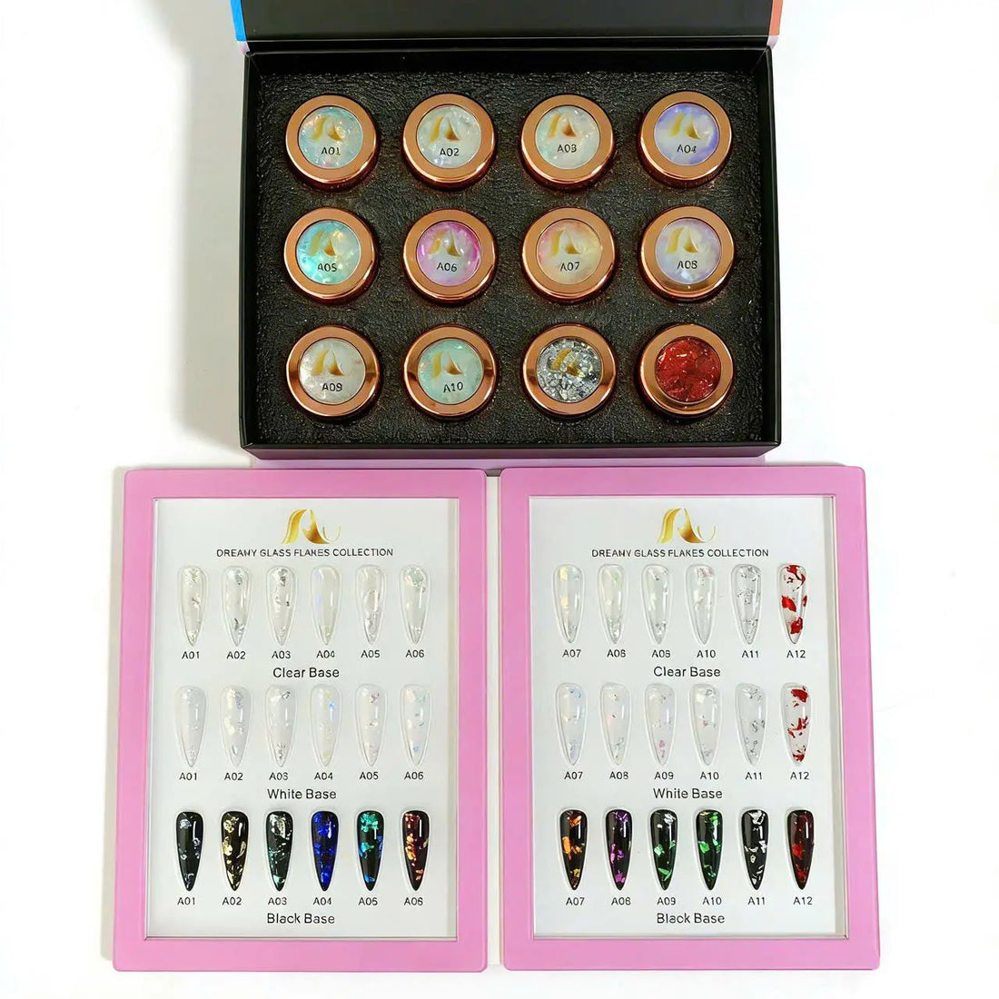 AU Nails Dreamy Glass Flakes Collection