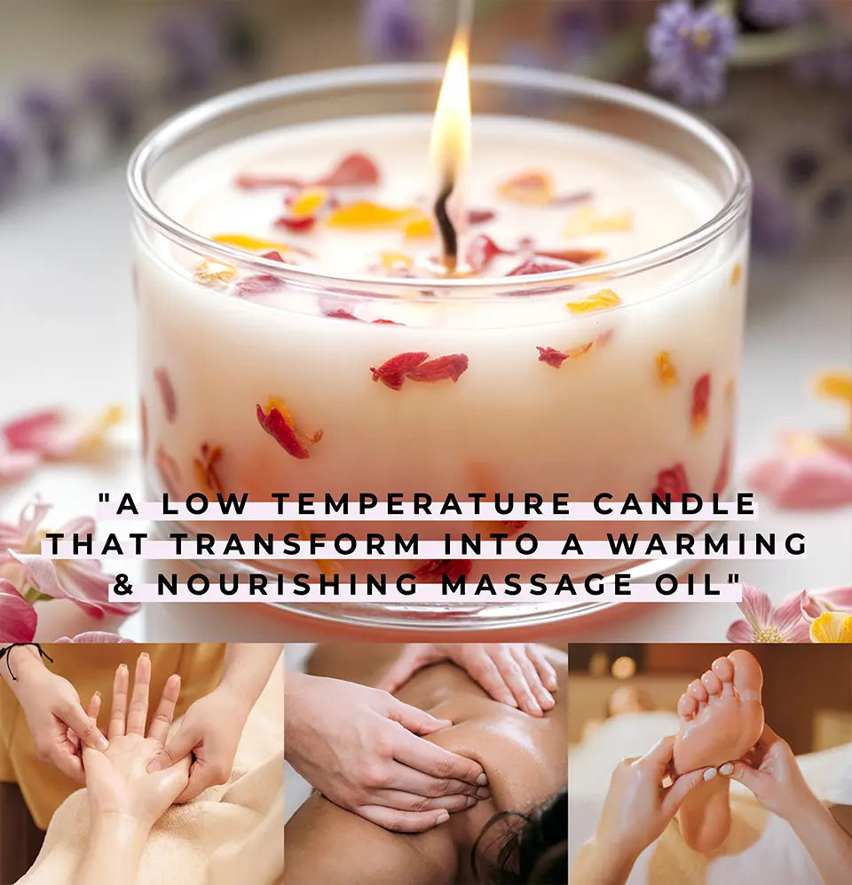 Floral Tea Light Massage Oil Candle – (50pc)