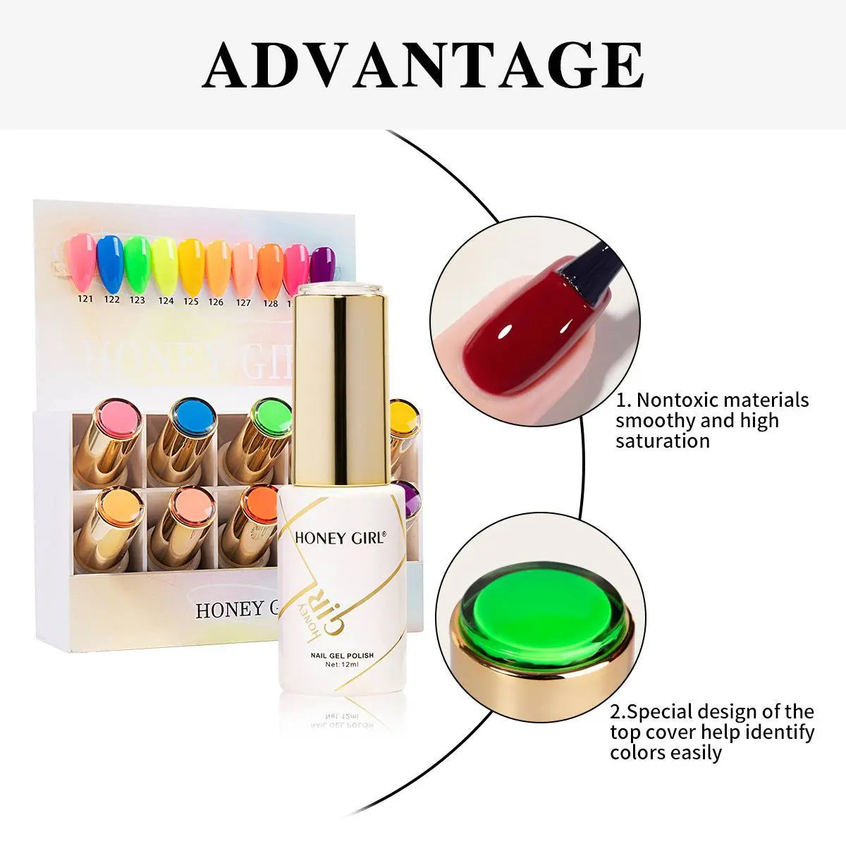 HONEY GIRL Gel Polish Set – 160 Colors - 12ml each