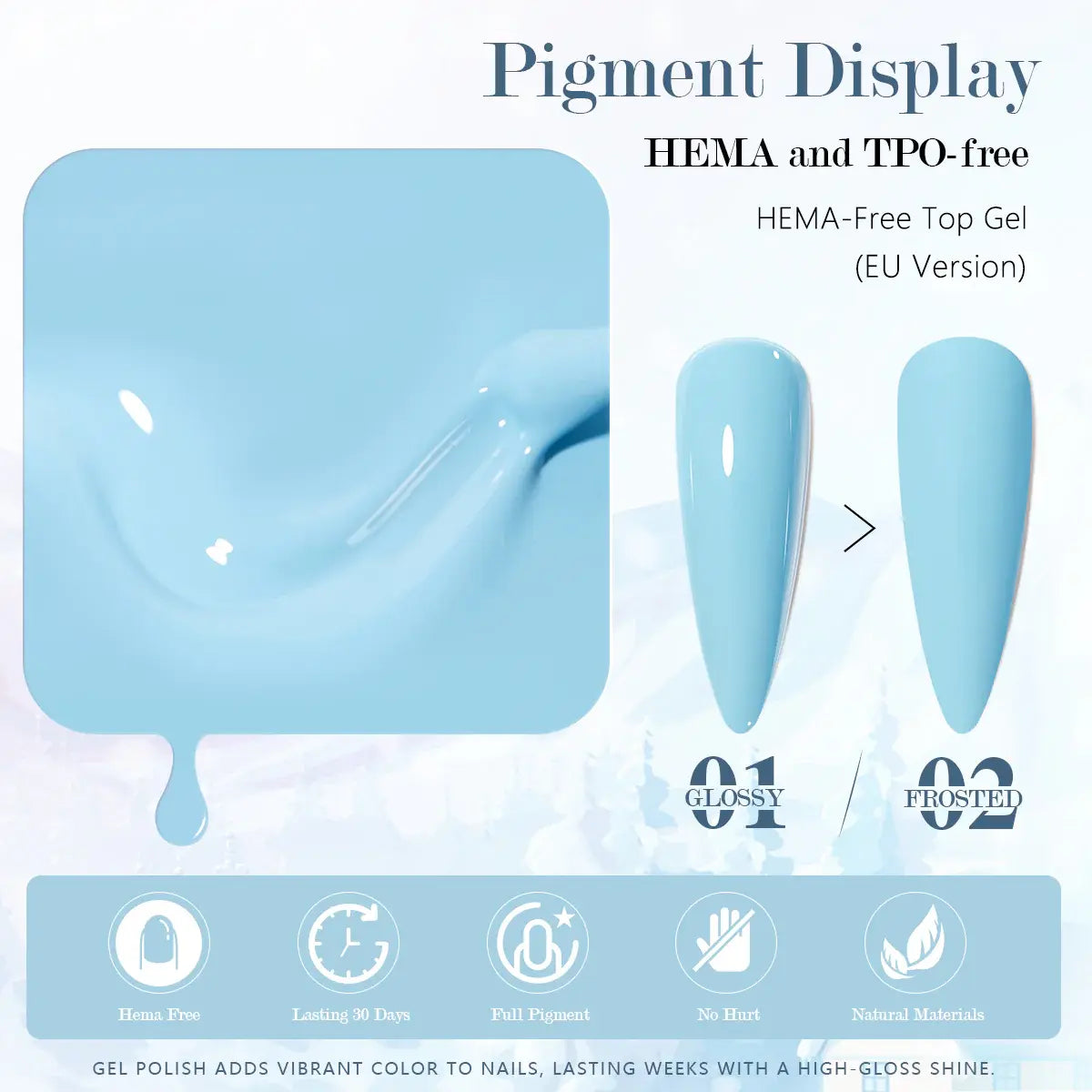 Nacy Full Set Winter Gel 36 Colors - HEMA TPO free / Free 1 Color Chart Display Book & Swatches
