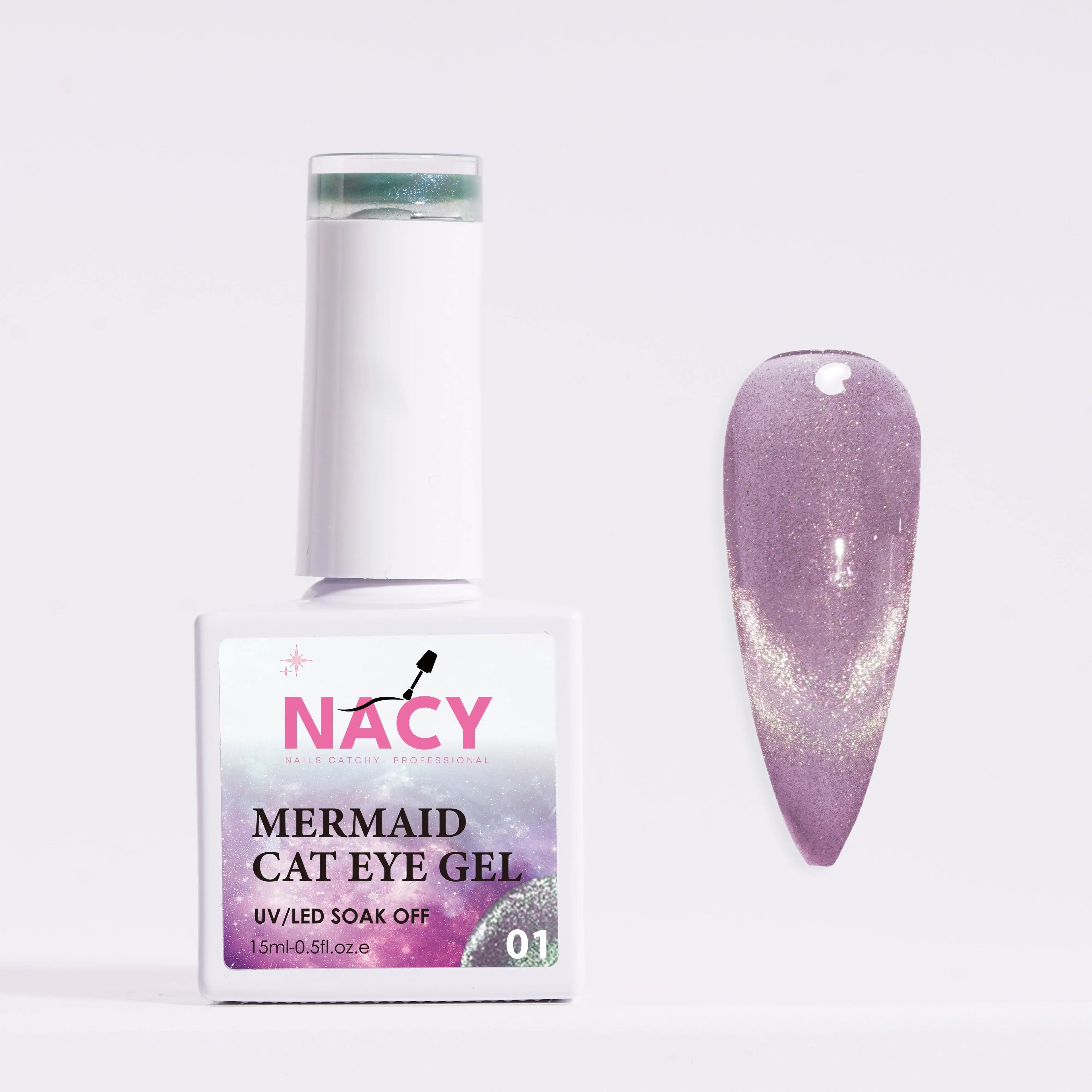Nacy Mermaid Double Line Cat Eye Gel 0.5oz - 24 colors