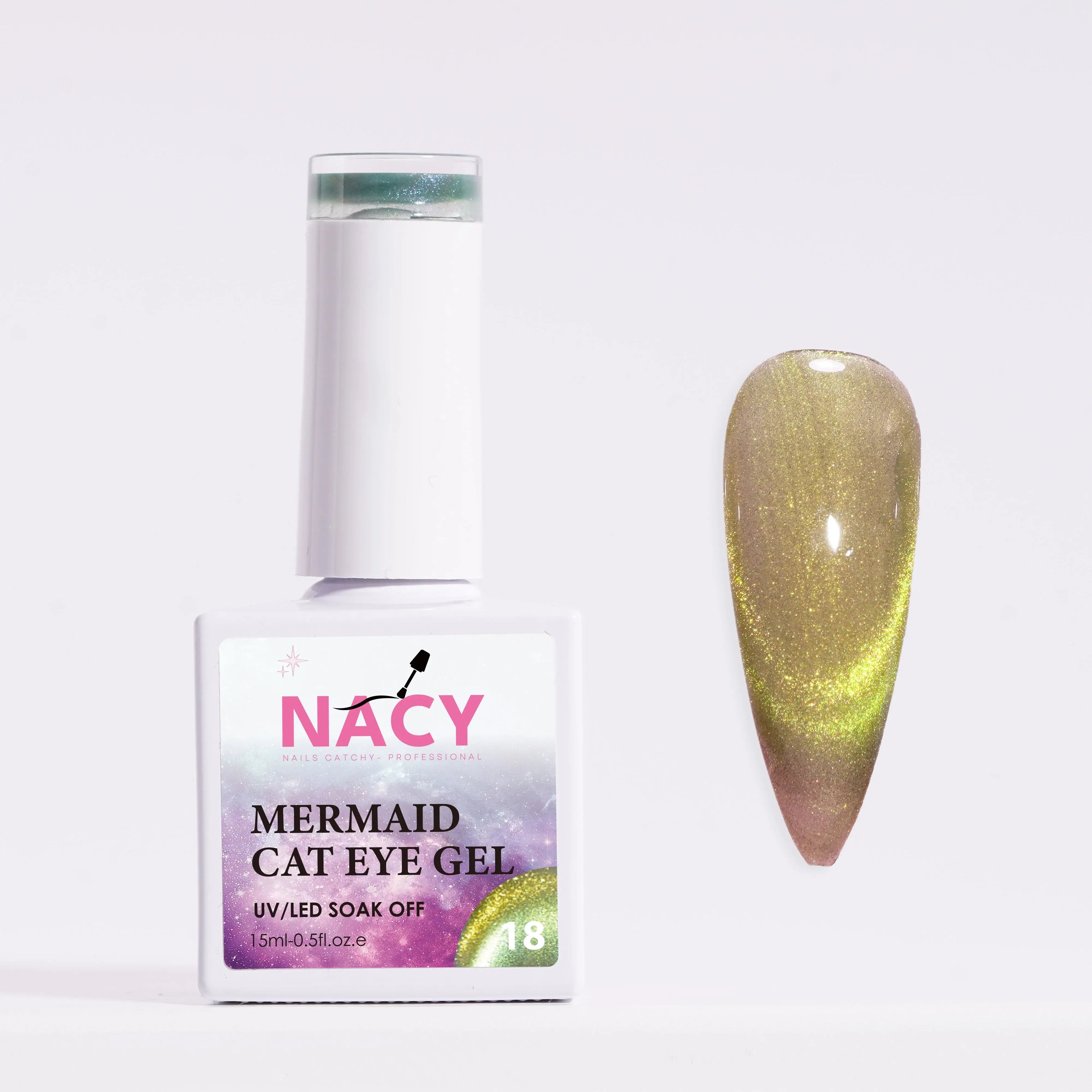 Nacy Mermaid Double Line Cat Eye Gel 0.5oz - 24 colors