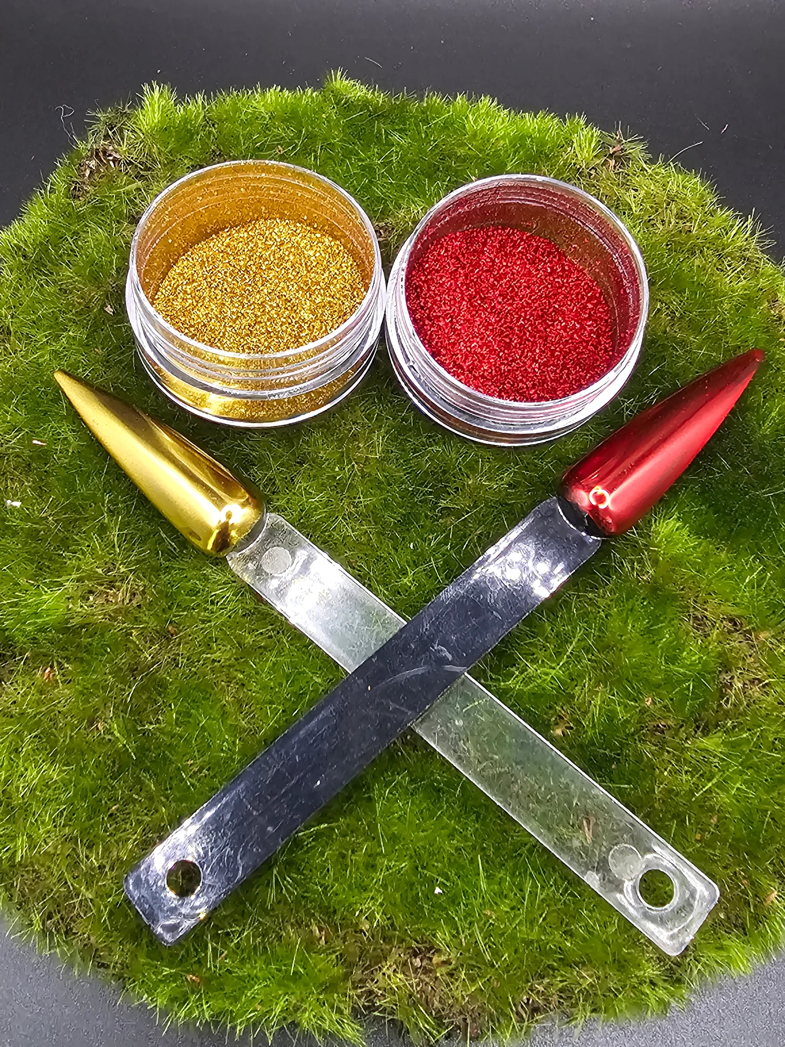 KIRIN Mirror Chrome Powder Most Favorite - Gold & Red