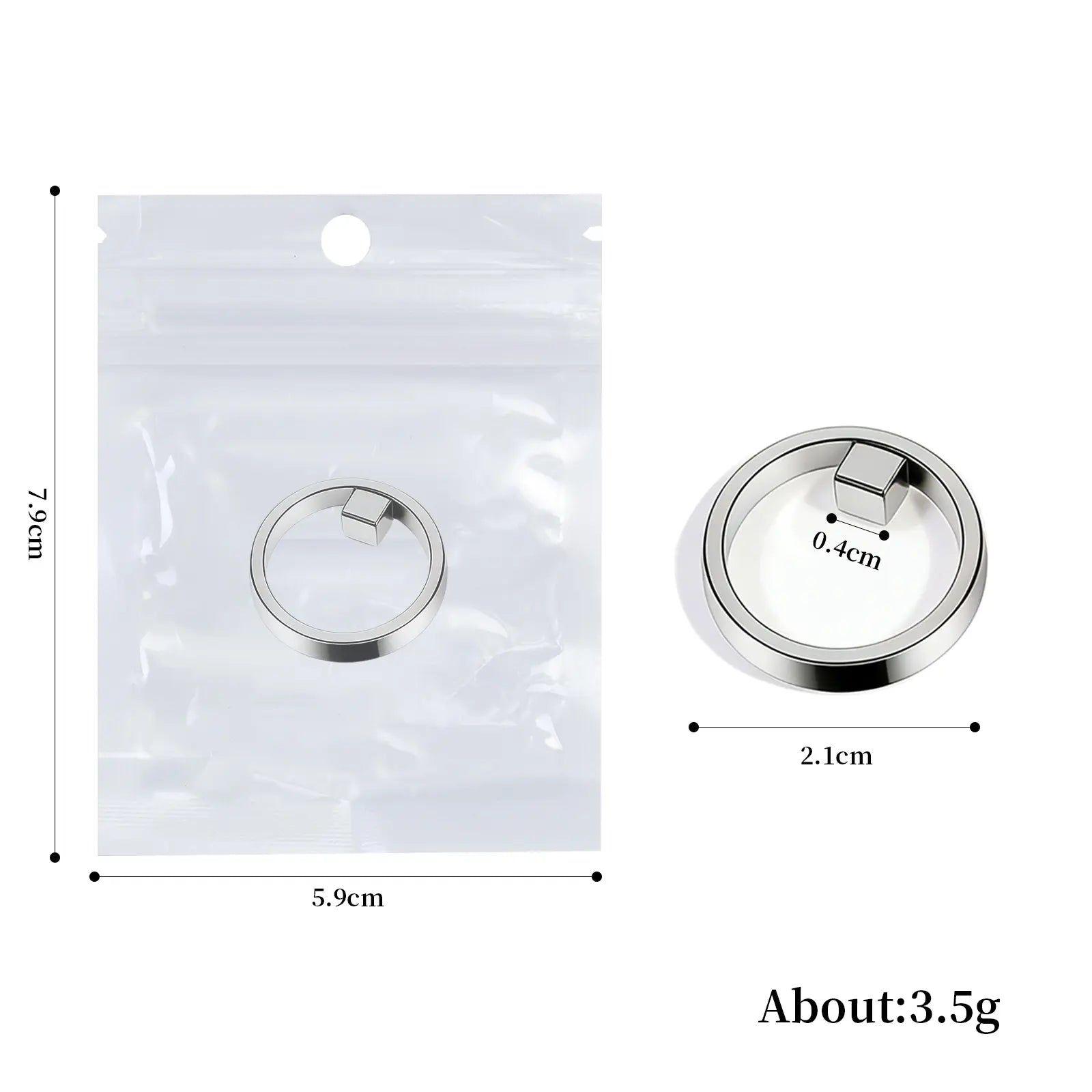 2 Sets Cat Eye Magnets - Ring & Cube Set (4pcs)