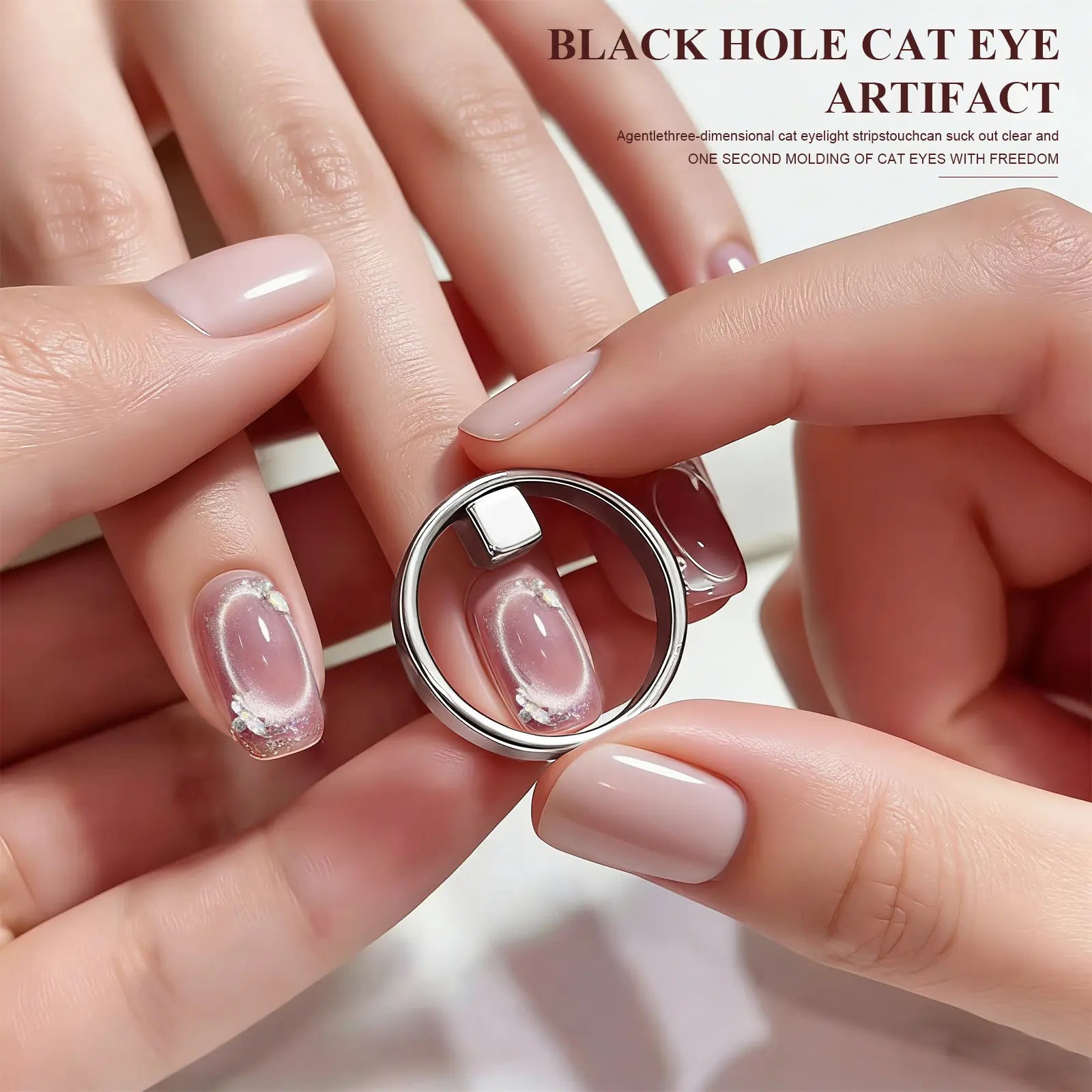 2 Sets Cat Eye Magnets - Ring & Cube Set (4pcs)