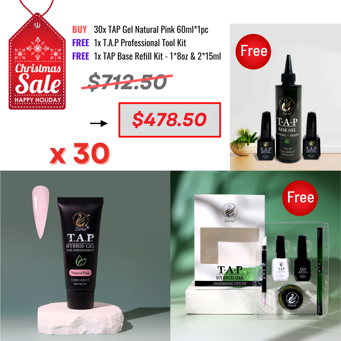 XMAS SALE - TAP Natural Pink & Gifts Bundle