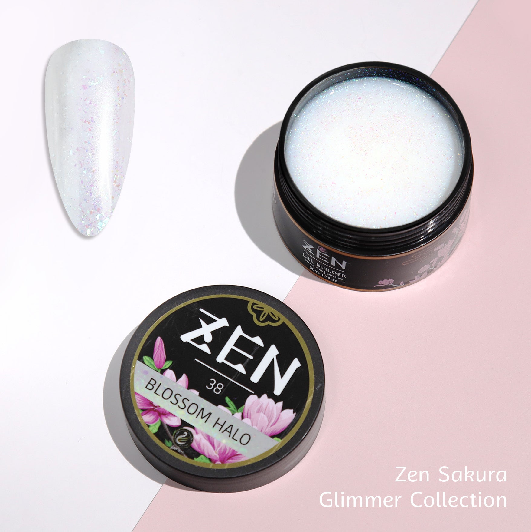 KaZEN | Builder Gel Sakura Glimmer Collection
