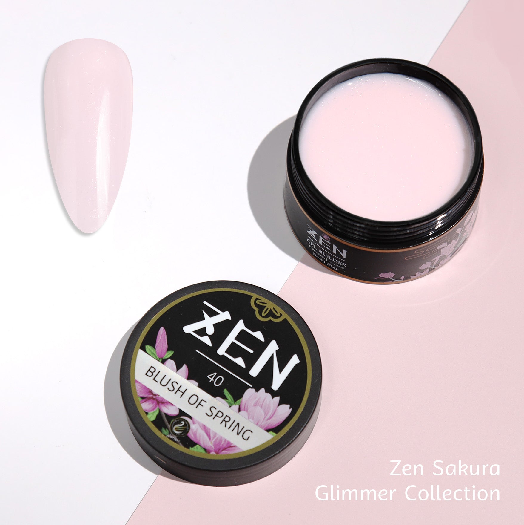 KaZEN | Builder Gel Sakura Glimmer Collection