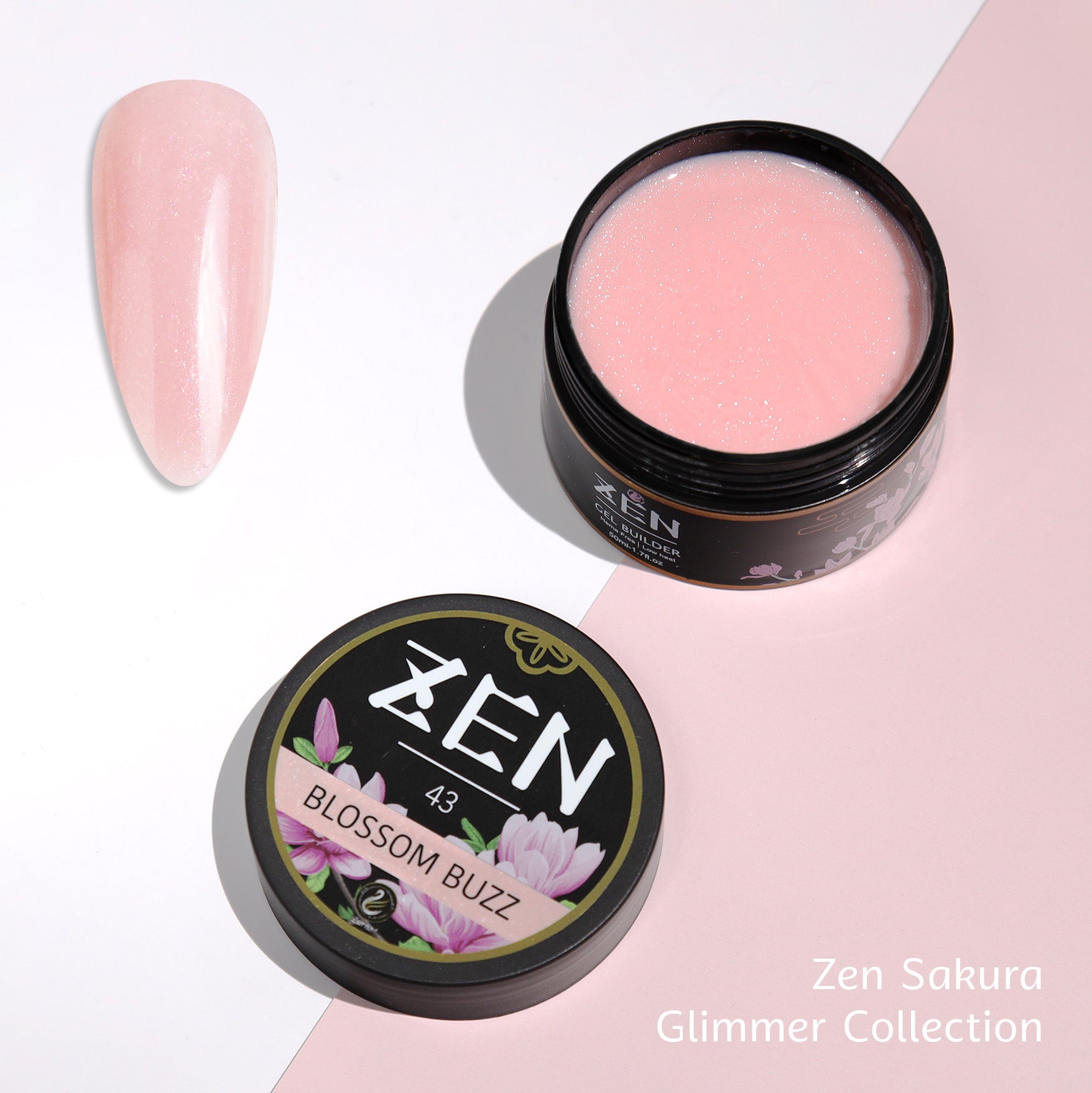 KaZEN | Builder Gel Sakura Glimmer Collection