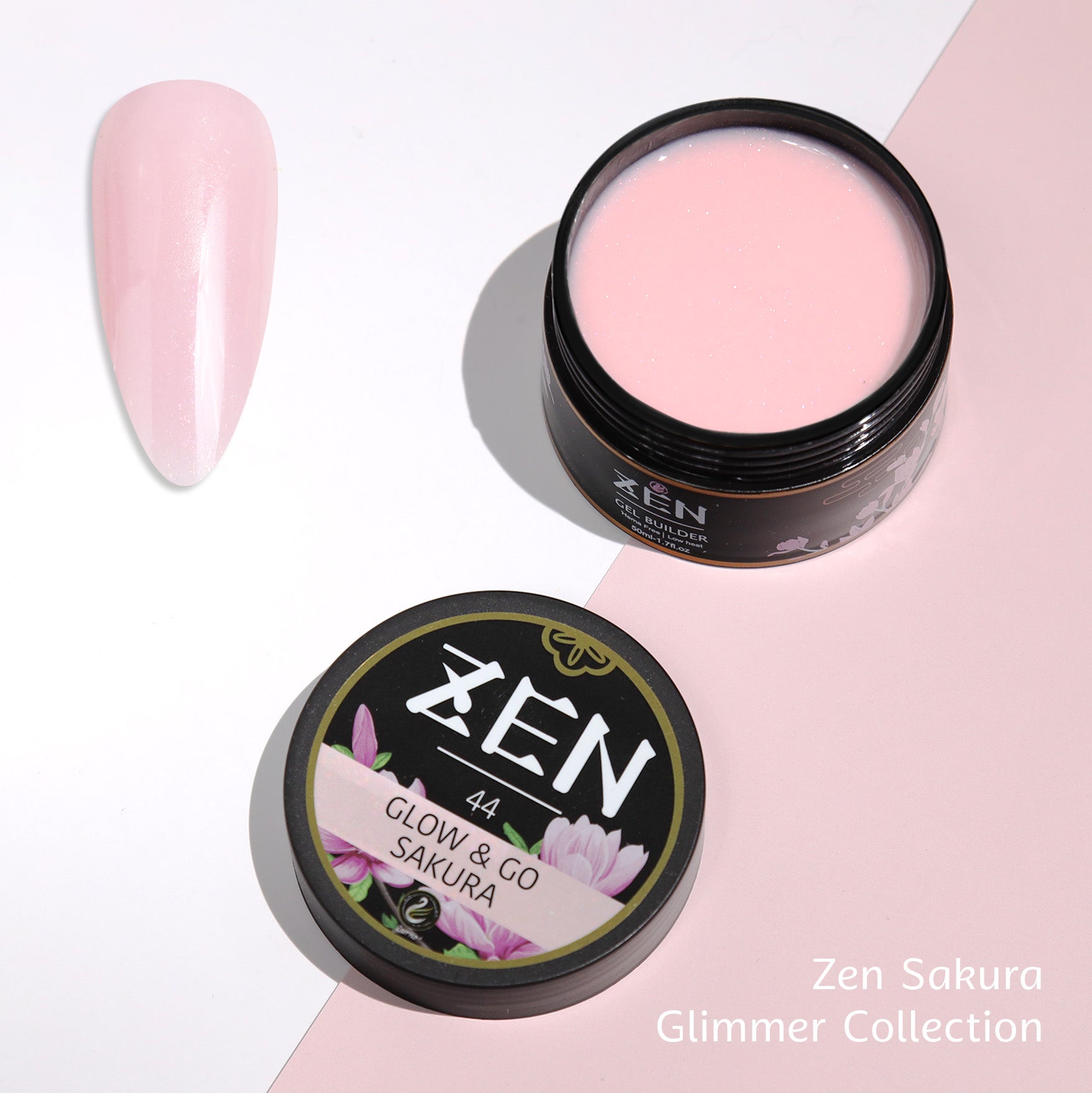 KaZEN | Builder Gel Sakura Glimmer Collection