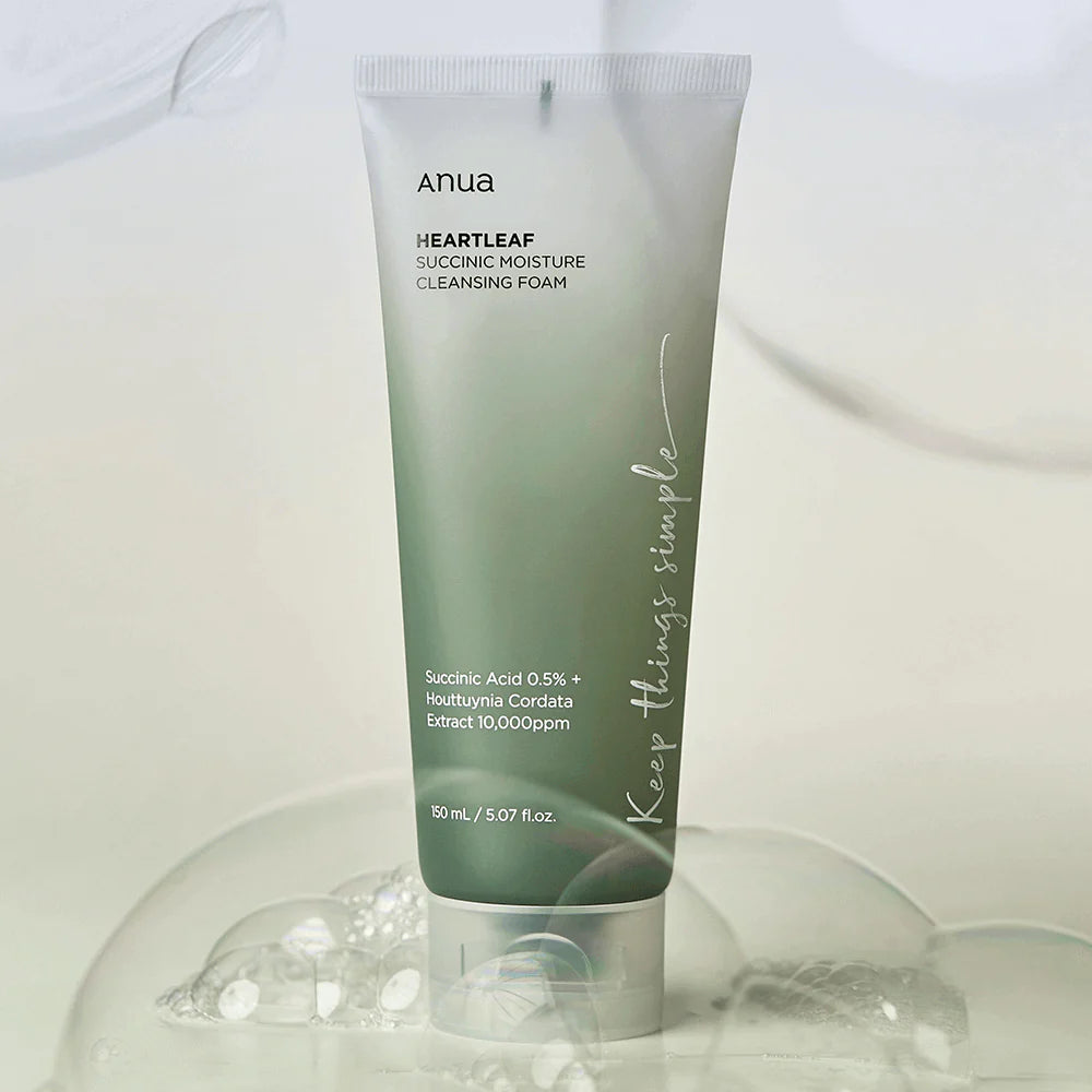 Anua - Heartleaf Succinic Moisture Cleansing Foam
