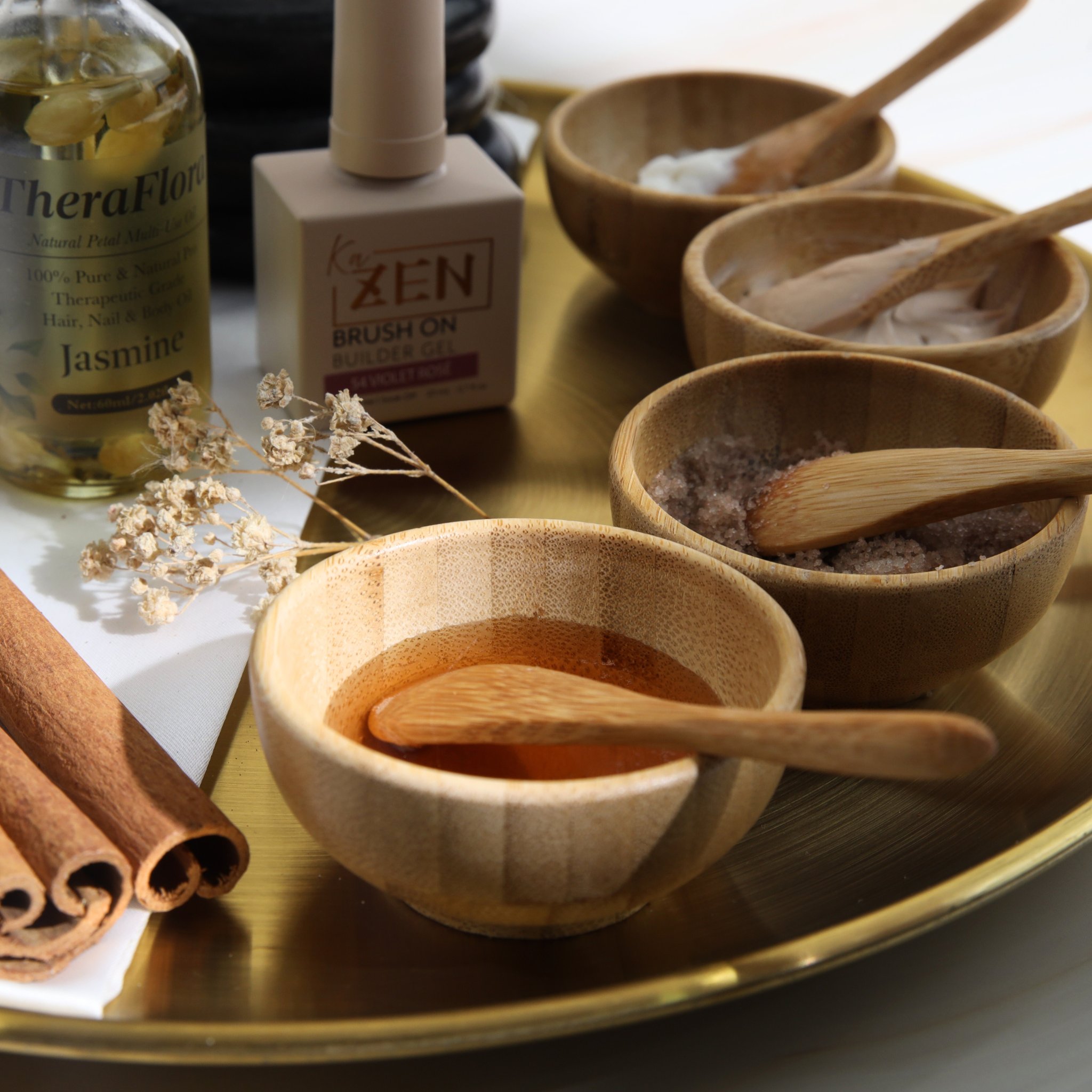 Zurno - Wood Bowl & Spoon Spa Set
