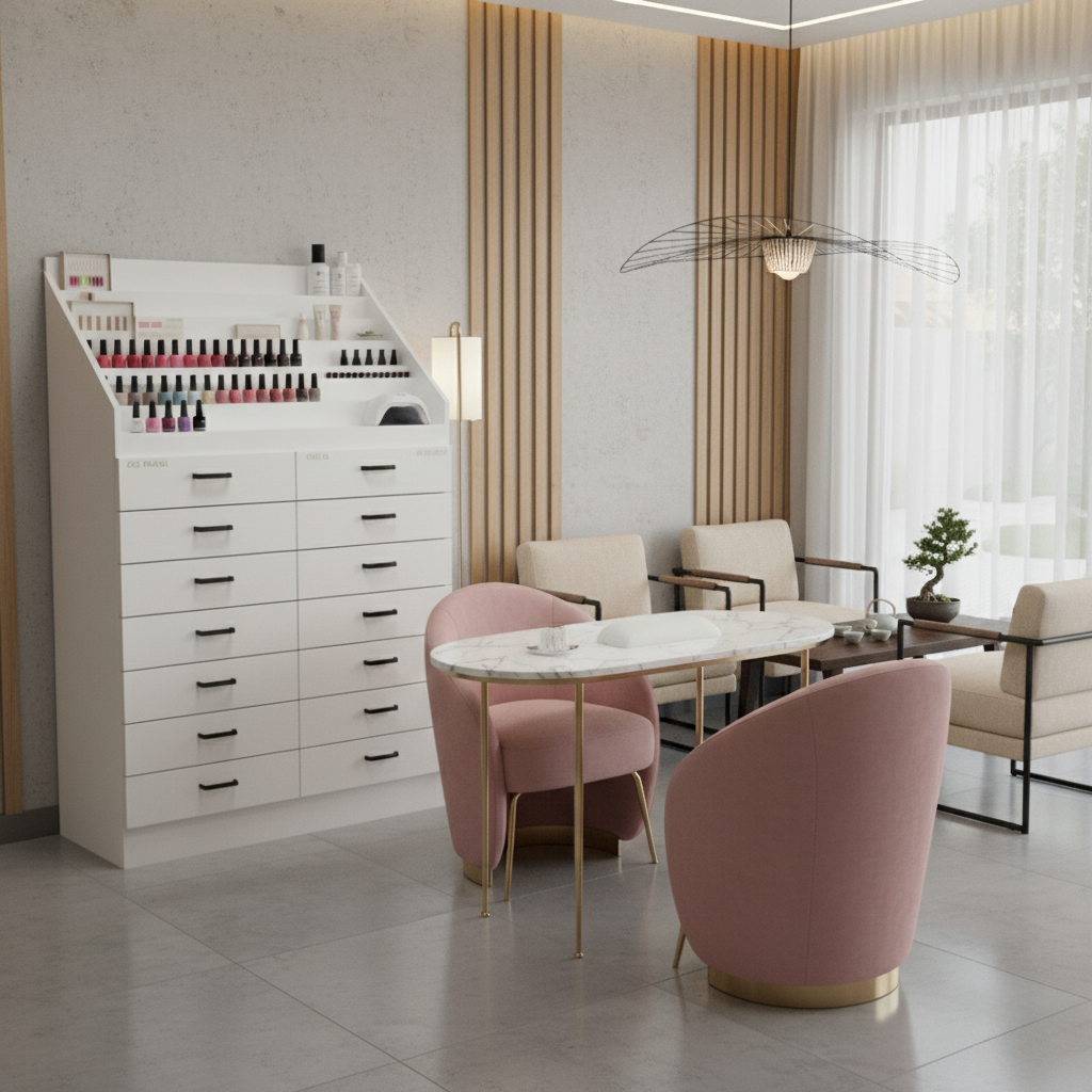 Nail Polish Storage & Display Cabinet - PICK UP ONLY