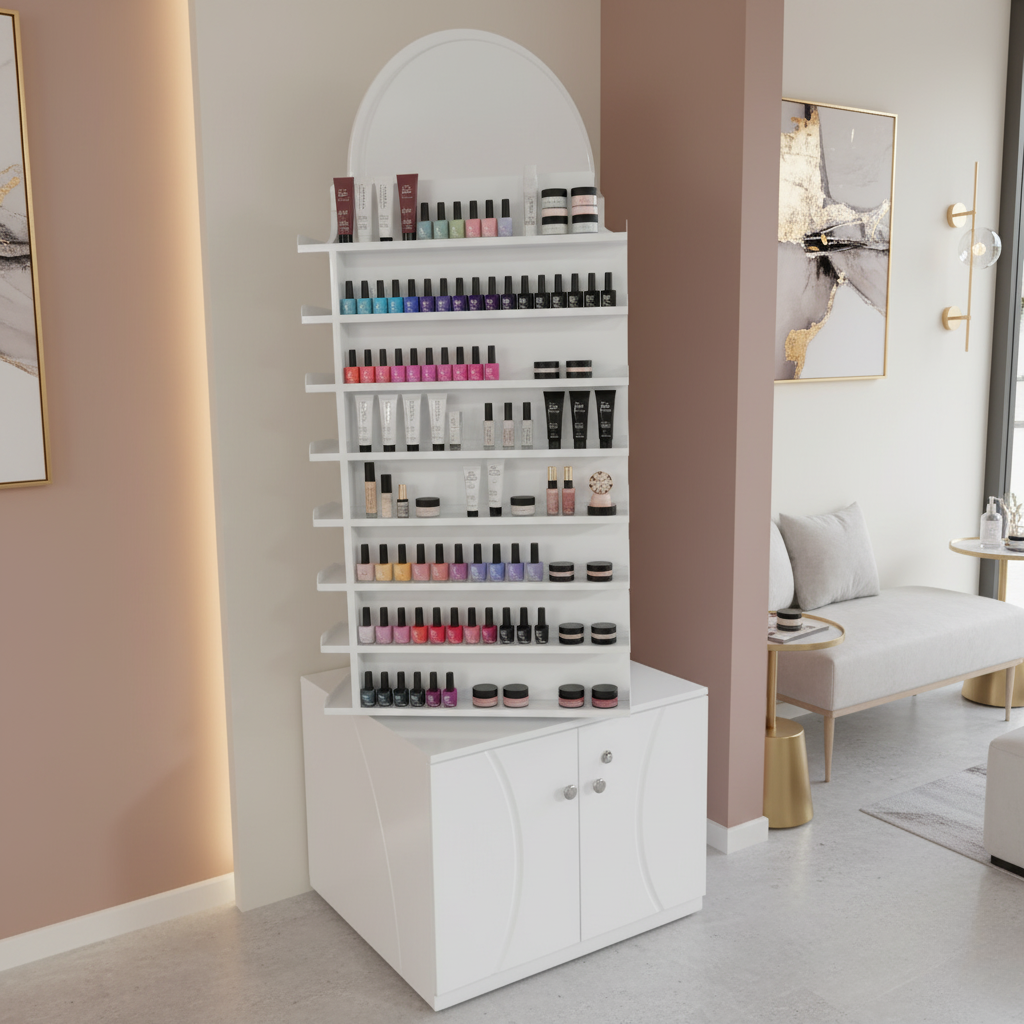 Nail Polish Storage & Display Cabinet - PICK UP ONLY