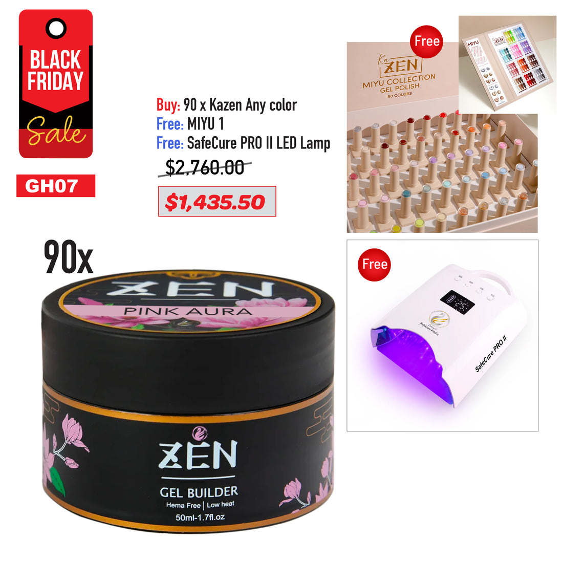 BLACK FRIDAY - MIX 90 KAZEN COLORS FREE MIYU KIT