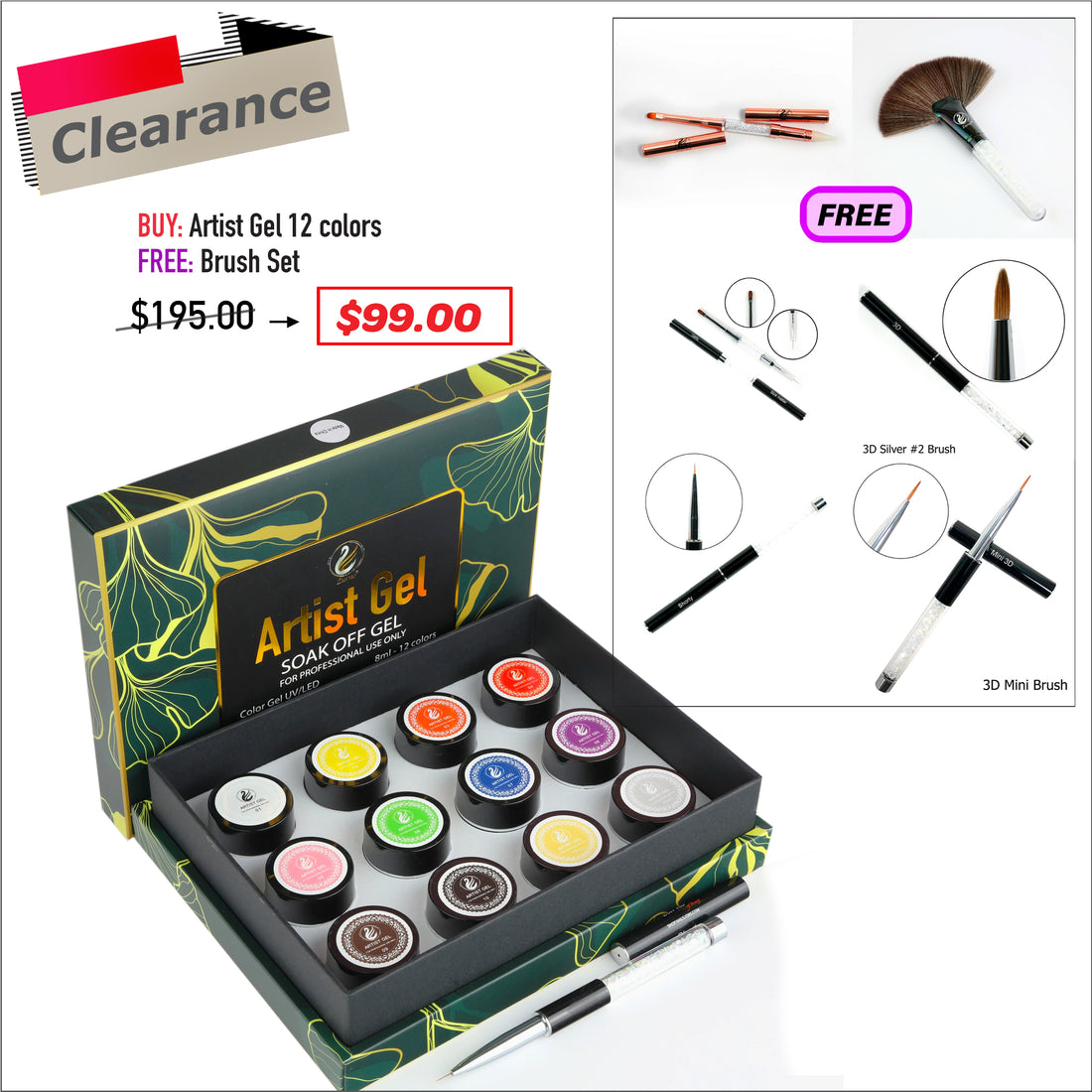 CLEARANCE DEAL - Artist Gel Design Bundle