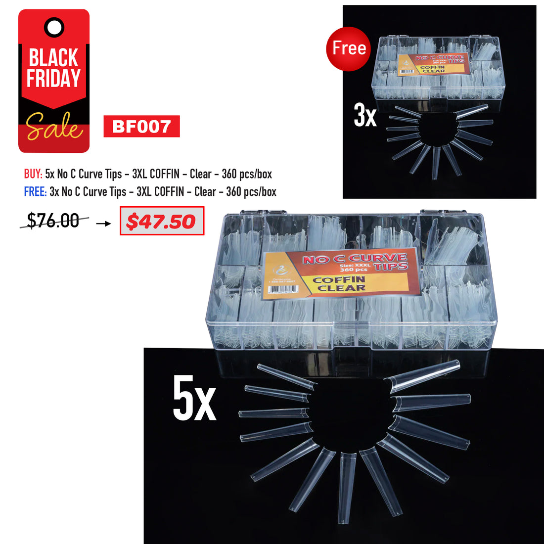 BLACK FRIDAY - Box Tips Coffin Bundle