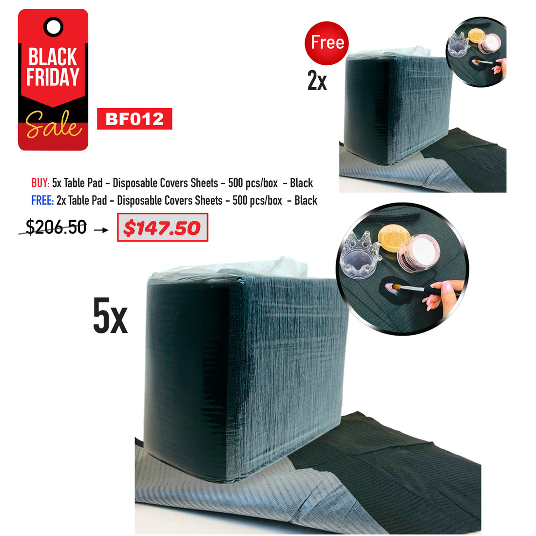 BLACK FRIDAY - Table Pad (Black) Bundle