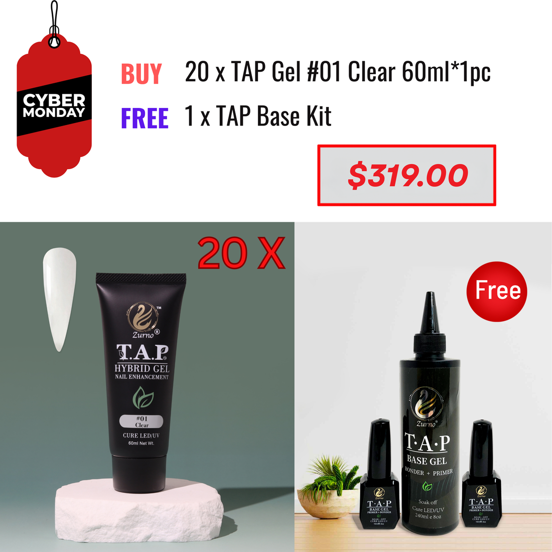 CYBER MONDAY SALE - T.A.P Gel & Base Kit Bundle
