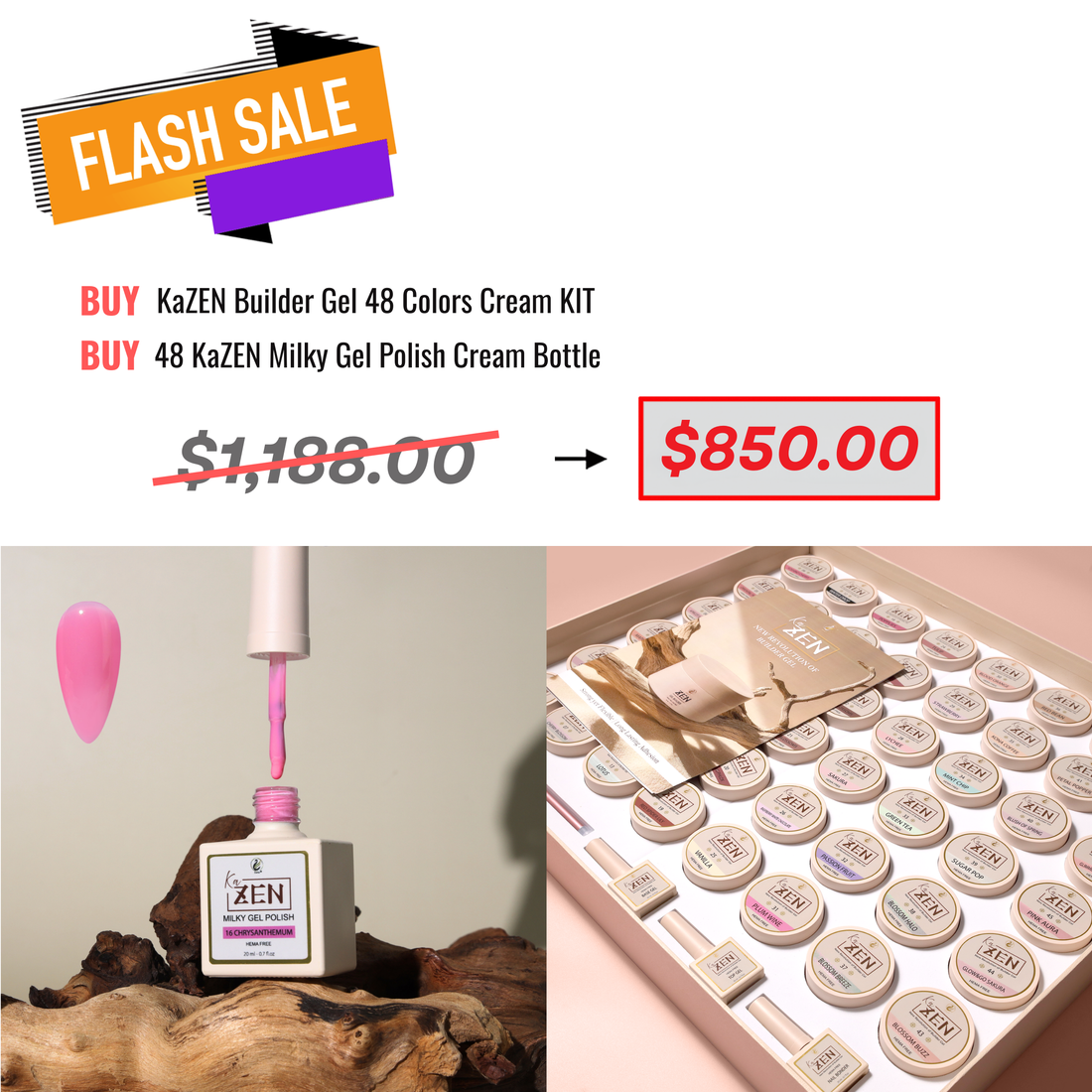 FLASH SALE - KAZEN - Builder & Milky Cream Edition Bundle