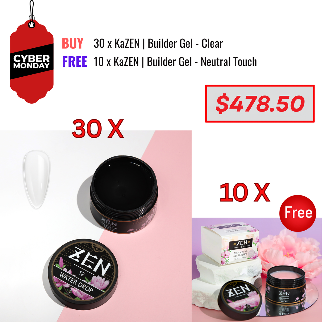 CYBER MONDAY SALE - KaZEN Clear & Neutral Touch Bundle