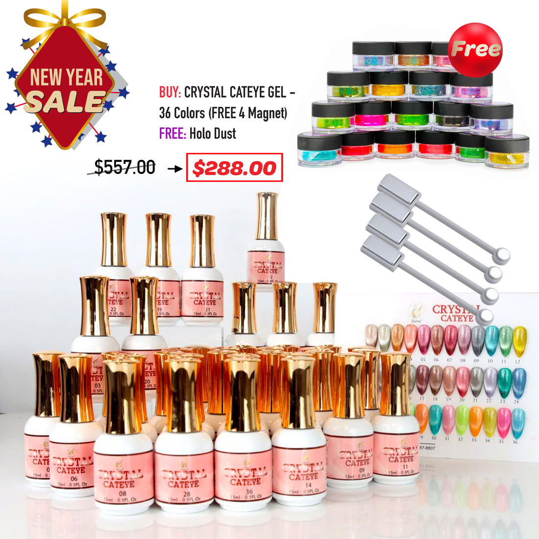 NEW YEAR SALE - Crystal Cateye Bundle