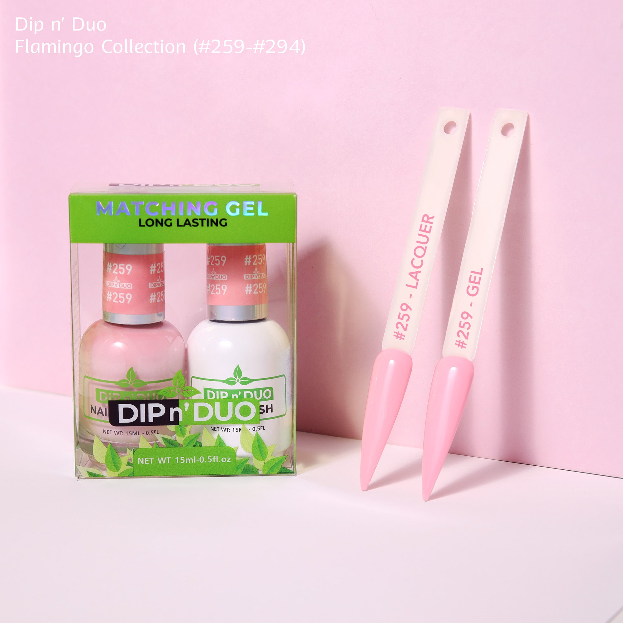 Dip n Duo Flamingo Collection Color 259 Gel polish Nail Lacquer