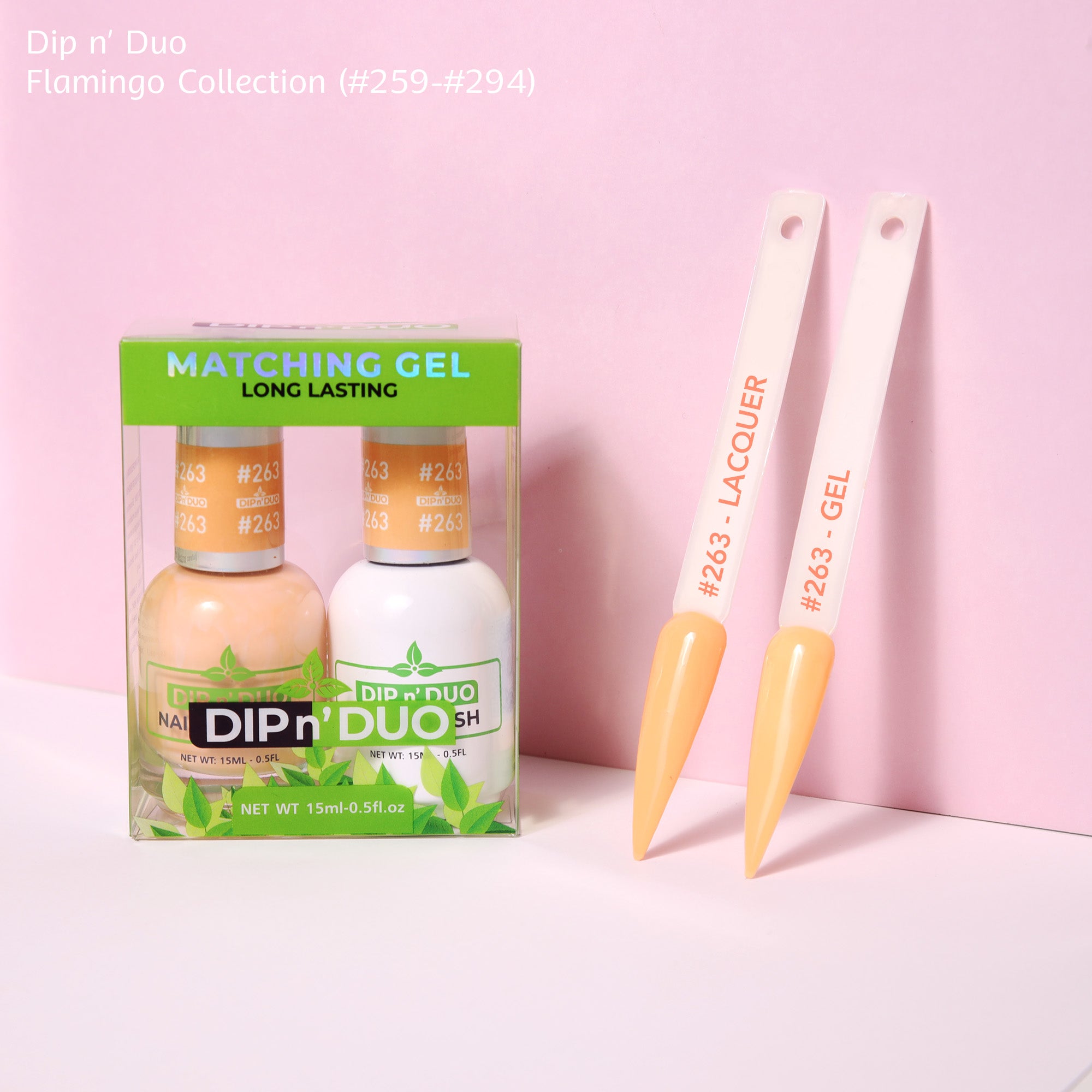 Dip n Duo Flamingo Collection Color 263 Gel polish Nail Lacquer