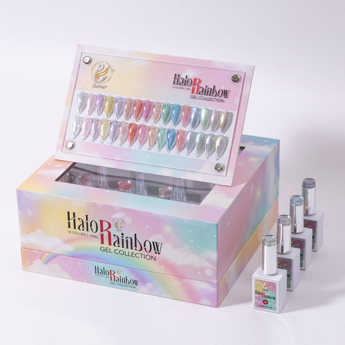 Halo Rainbow Gel Collection - 16 colors