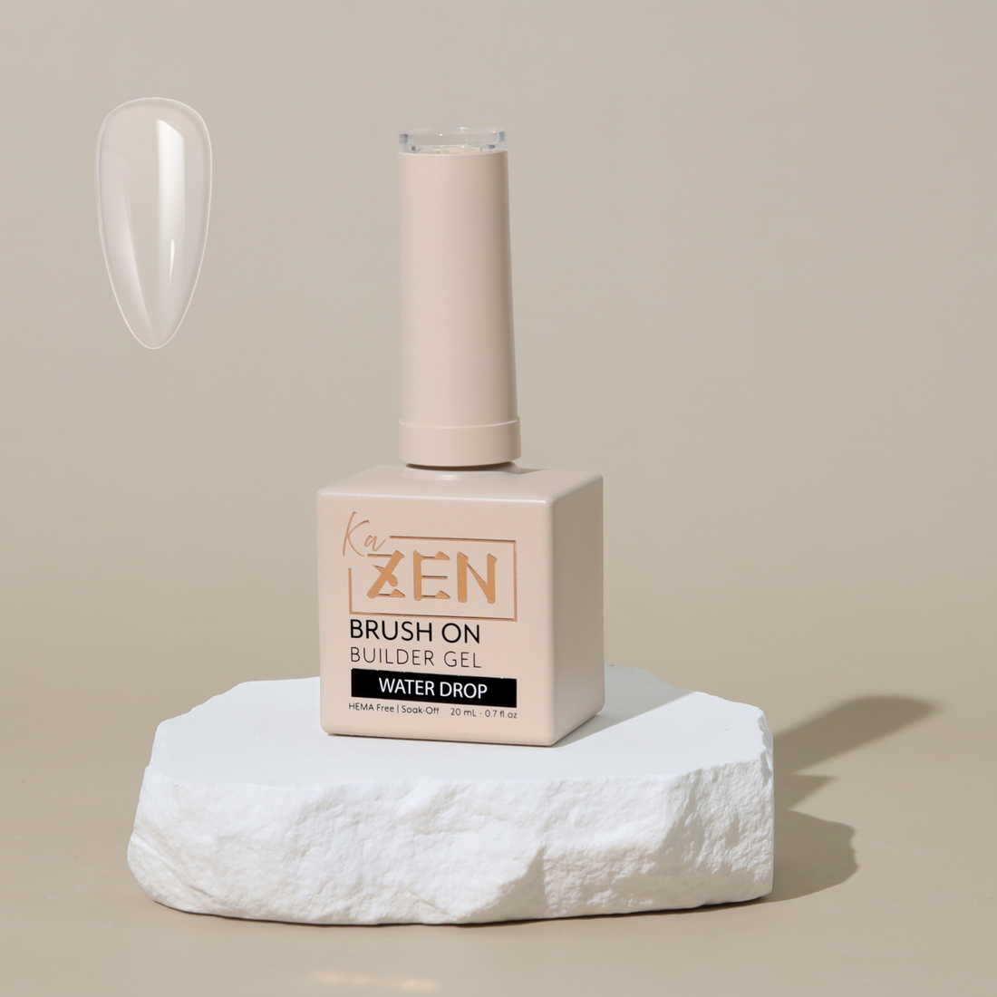 KaZEN | Brush-on Builder Gel - Water Drop (Clear)