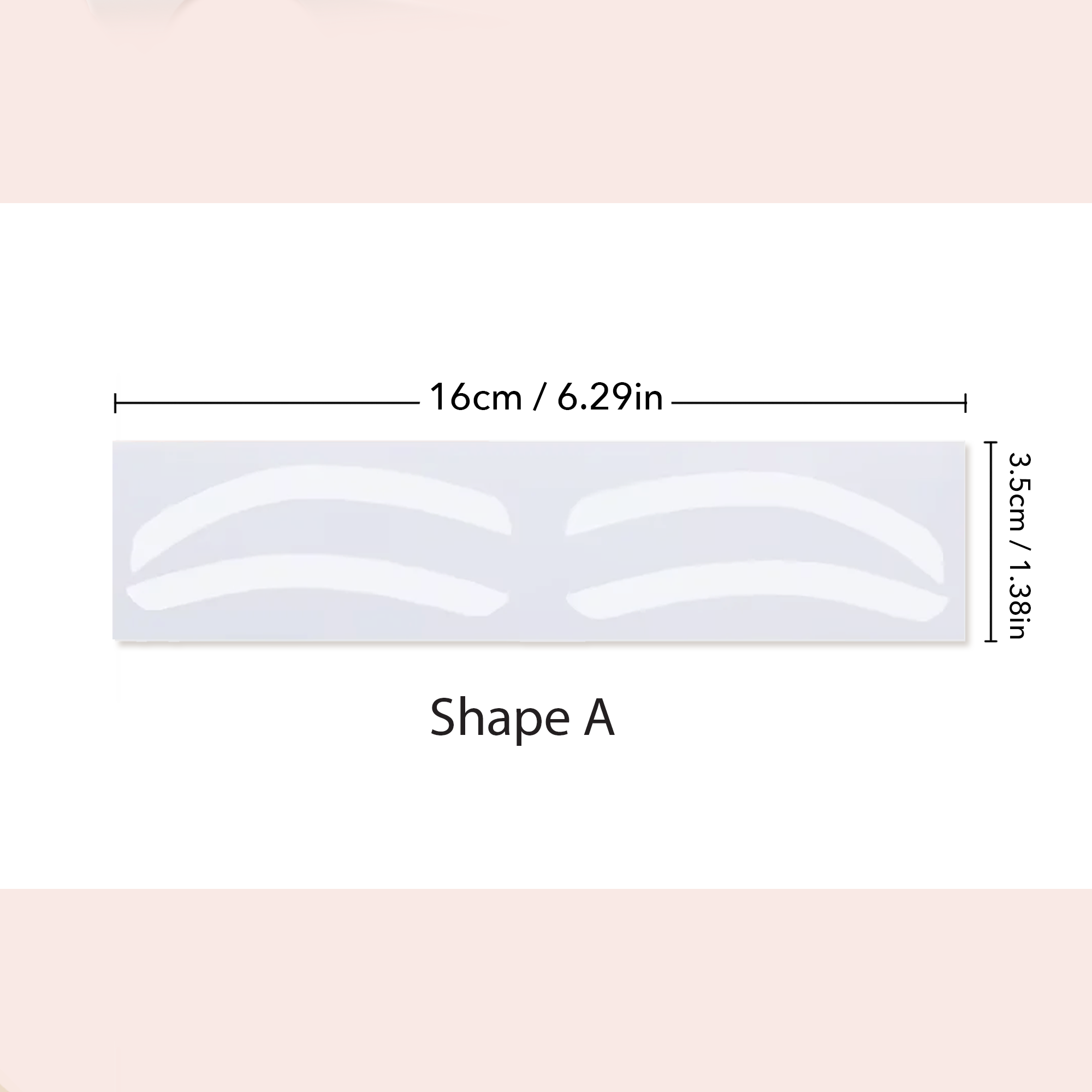 Eyebrow Shaping Sticker Guide