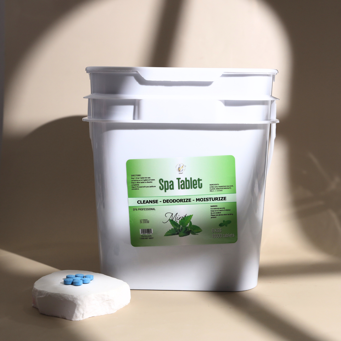 Spa Tablet – Mint (10000 pcs / Bucket) 🌿