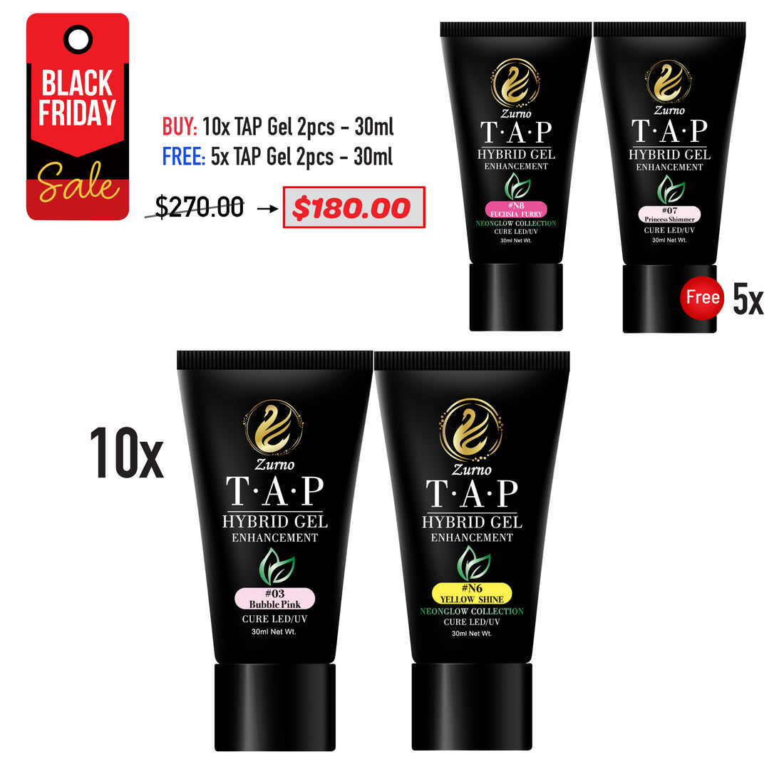 BLACK FRIDAY SALE - T.A.P - 30ml Tube Bundle