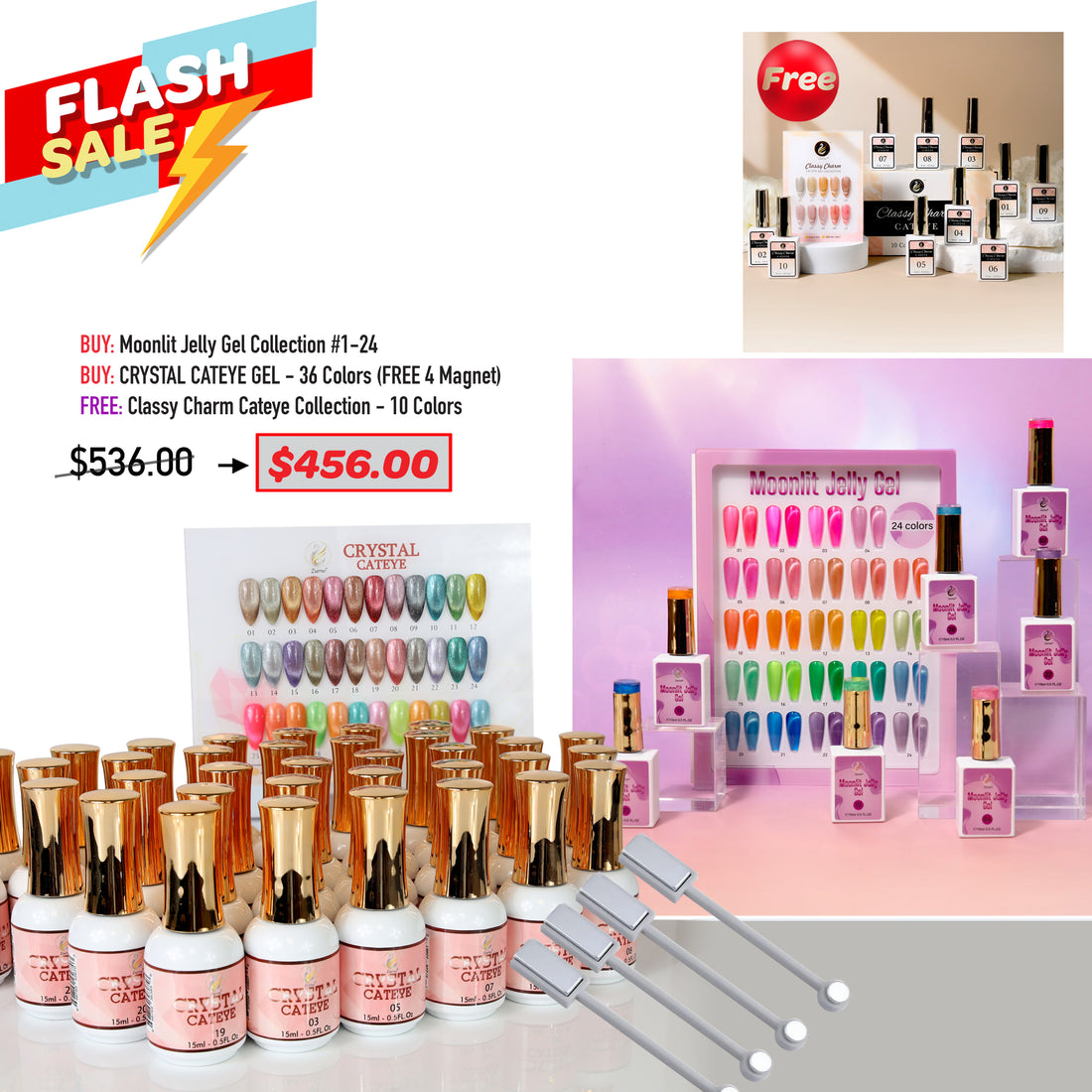 FLASH SALE - Moonlit & Crystal Cateye Bundle