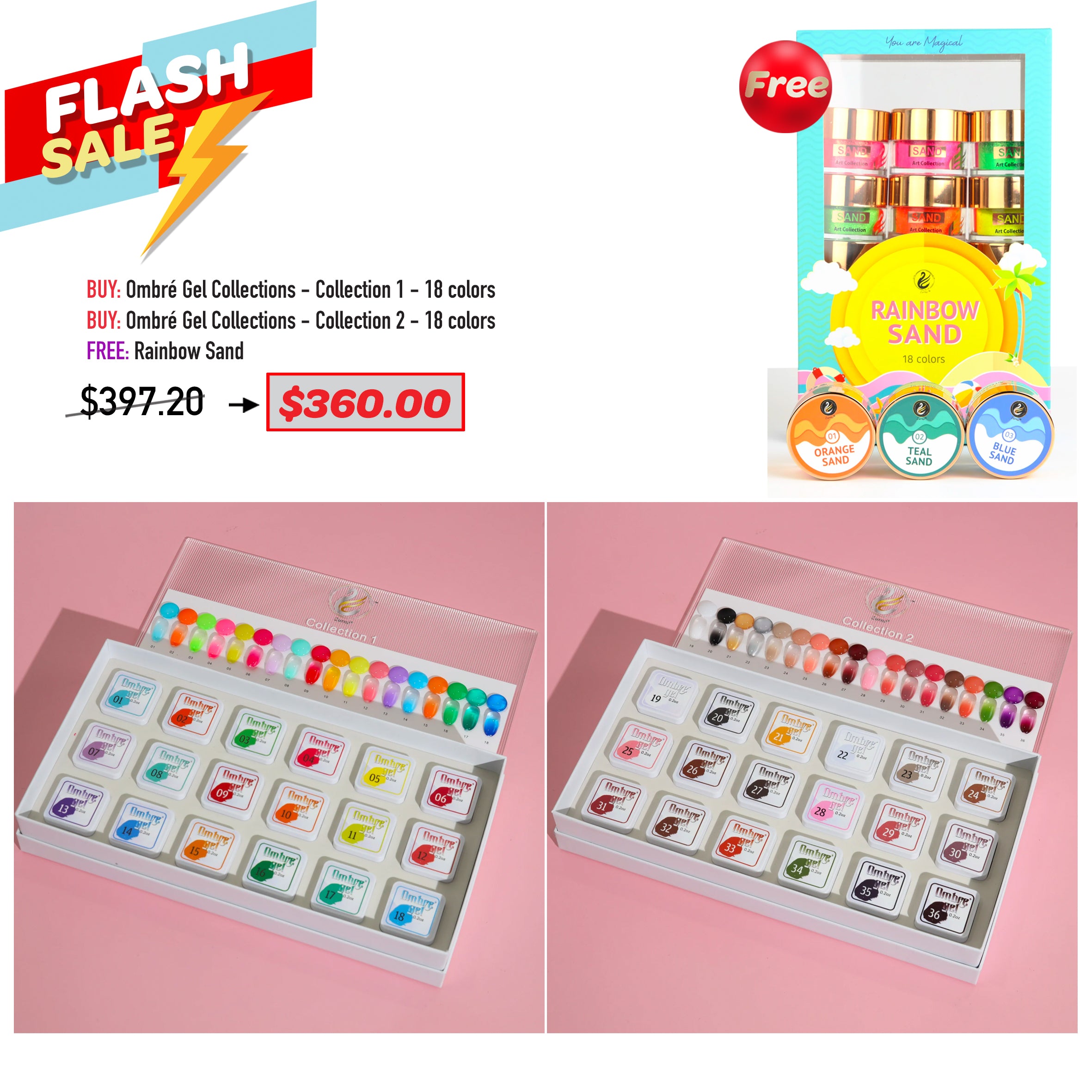 FLASH SALE - Ombre Gel Collections Bundle