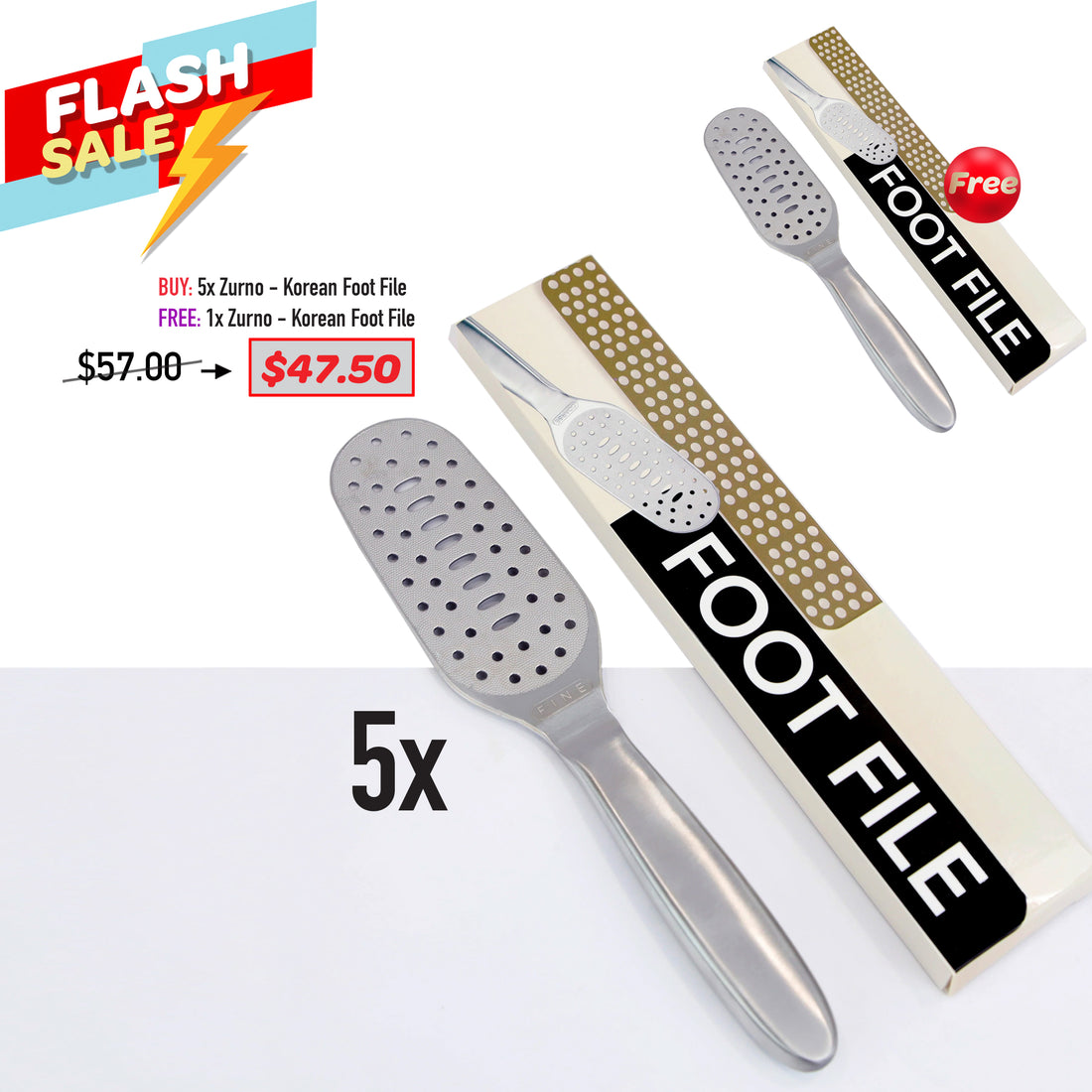FLASH SALE - Korean Foot File Bundle