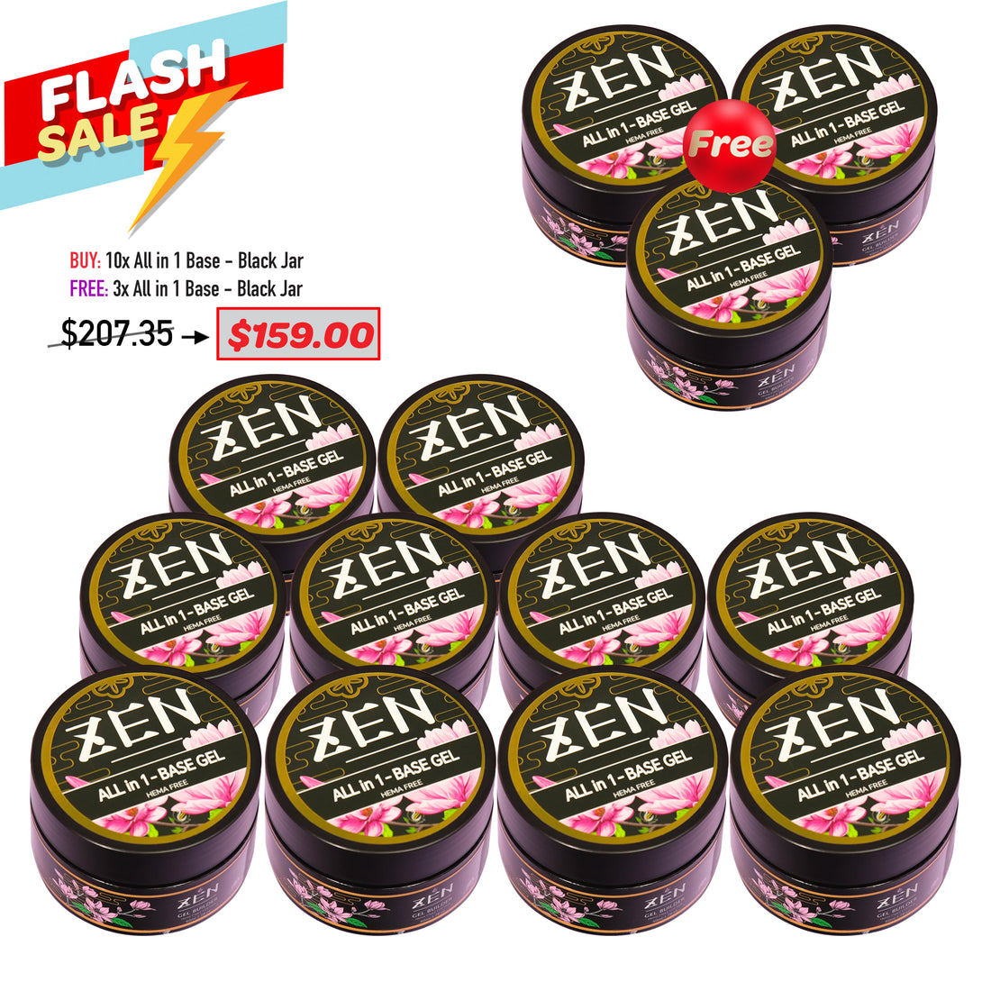 FLASH SALE - KAZEN All in 1 Base - Black Jar