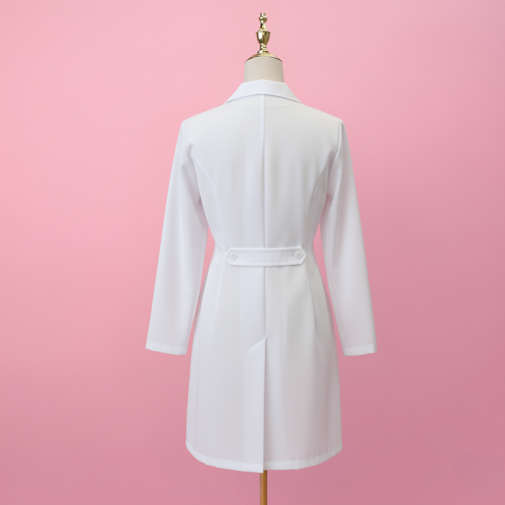 Elegant Spa Blouse - White Coat Salon Professional