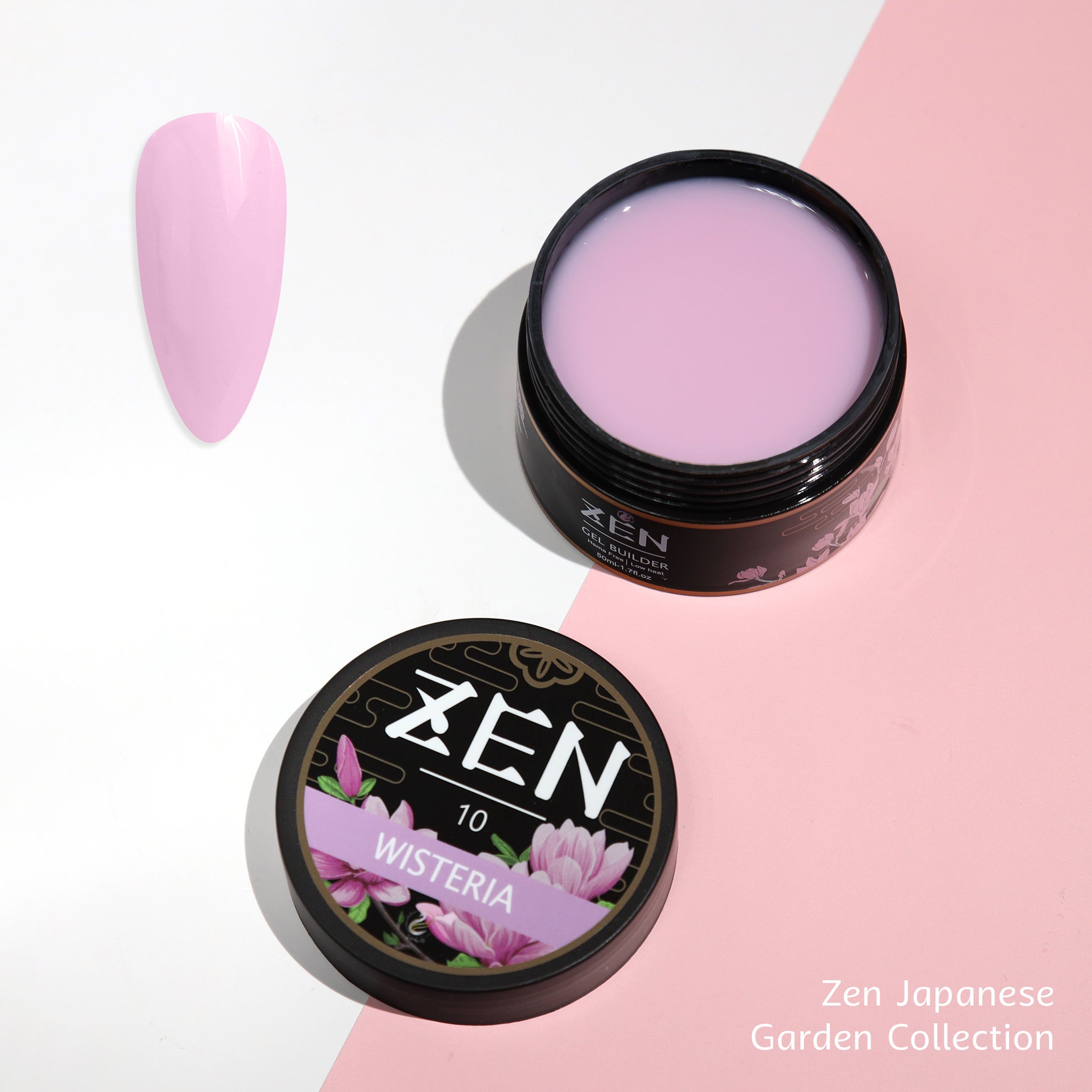 Zen Builder Gel Japanese Garden Collection Color 10 – professional builder gel for creating elegant, natural-looking nails with a soft, subtle hue.