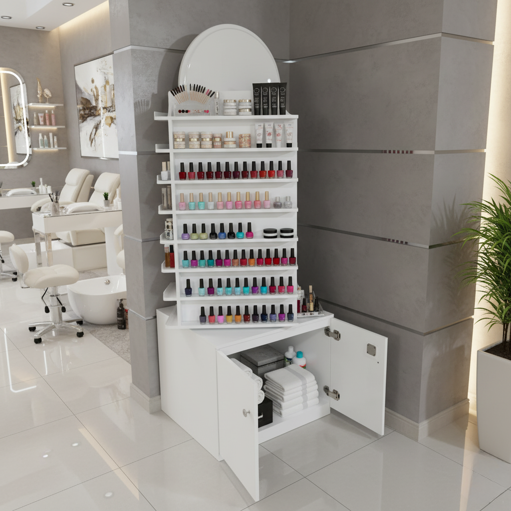 Nail Polish Storage & Display Cabinet - PICK UP ONLY