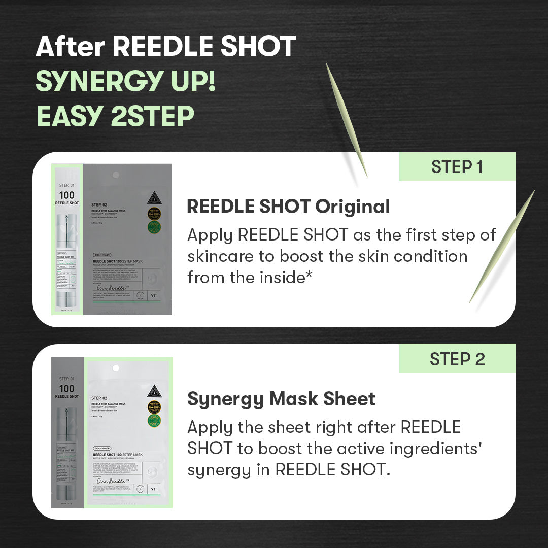 VT COSMETICS - MILD REEDLE SHOT 100 2-STEP MASK