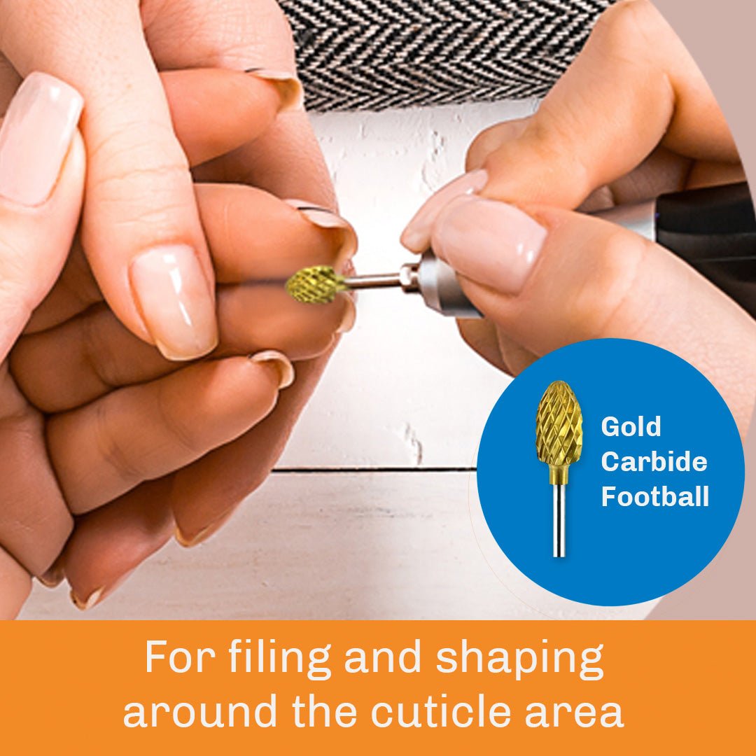 Gold Carbide Football CC5 Bit